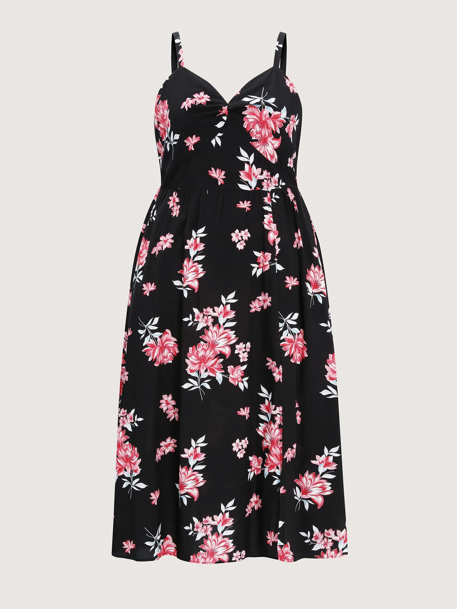 Pure Floral Romance Twist-Front Midi Dress - Image 7
