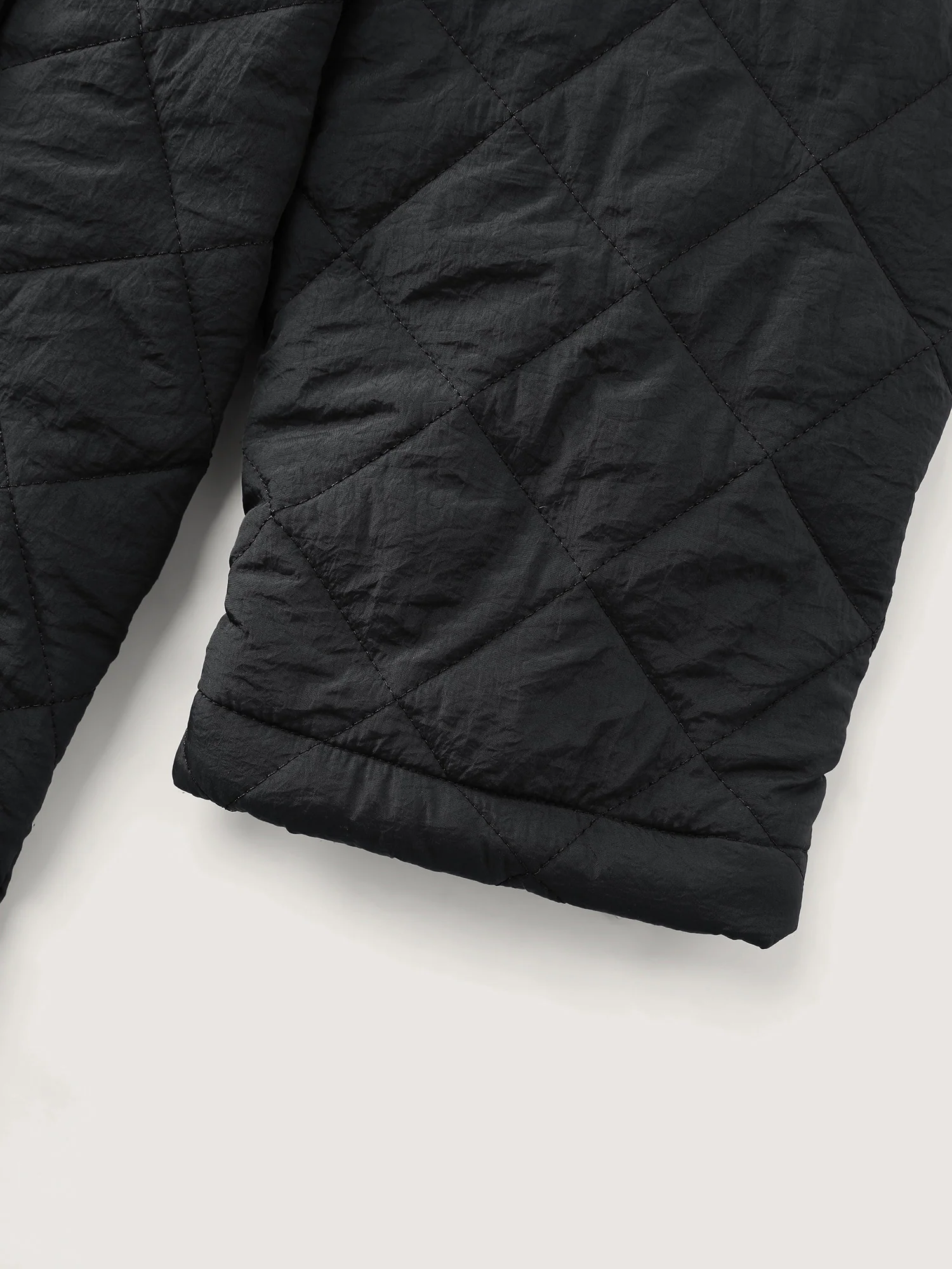 Quilted Adjustable Belt Solid Color Coat - Image 11