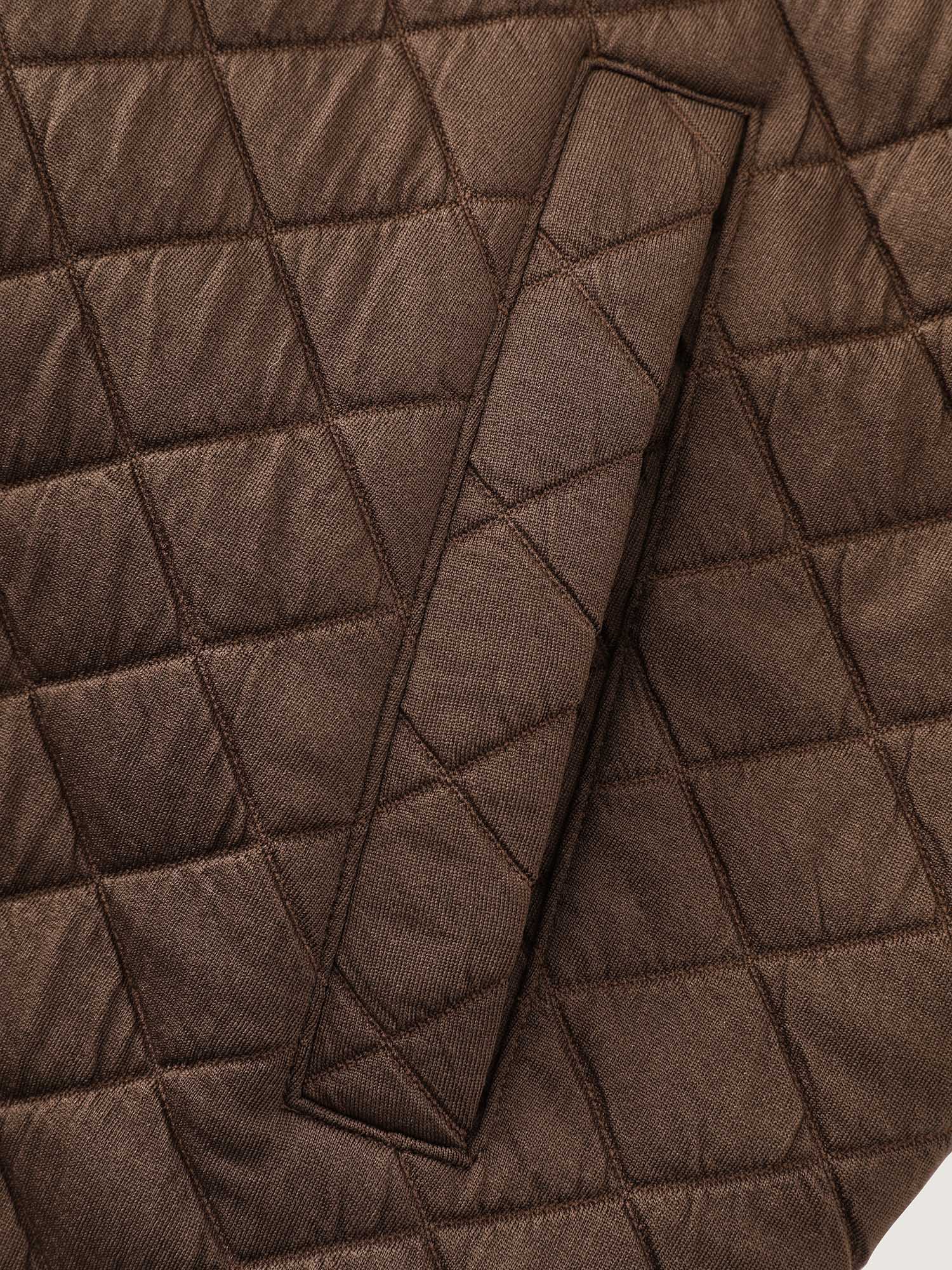 Quilted Chest Pockets Button Vest - Image 9