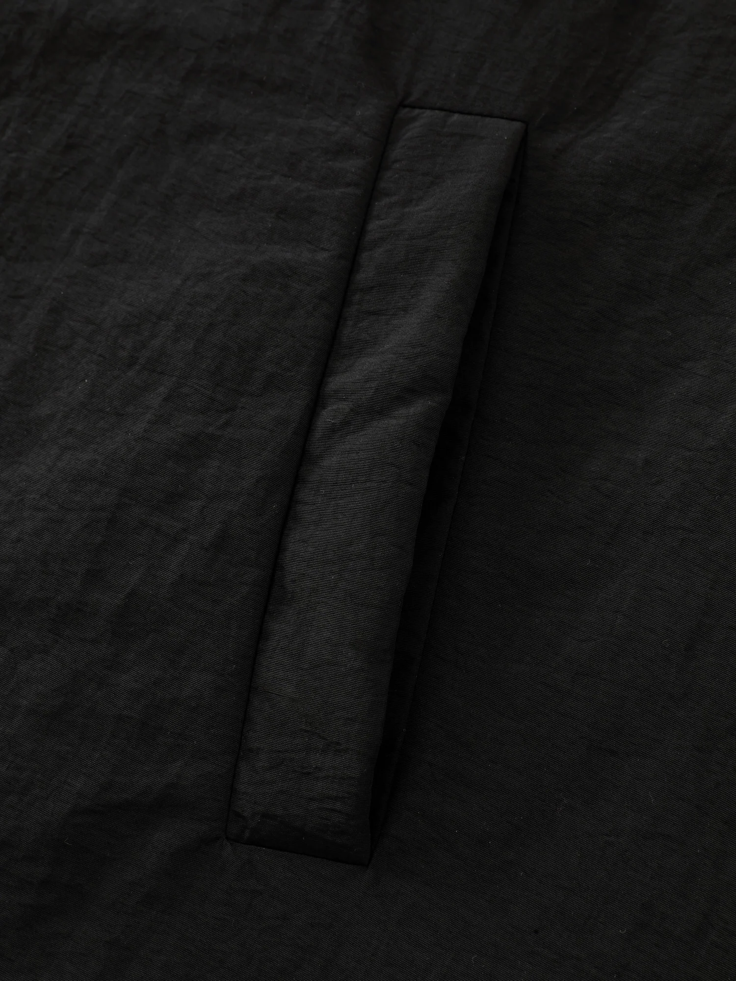 Quilted Mixed Material Hooded Jacket - Image 8