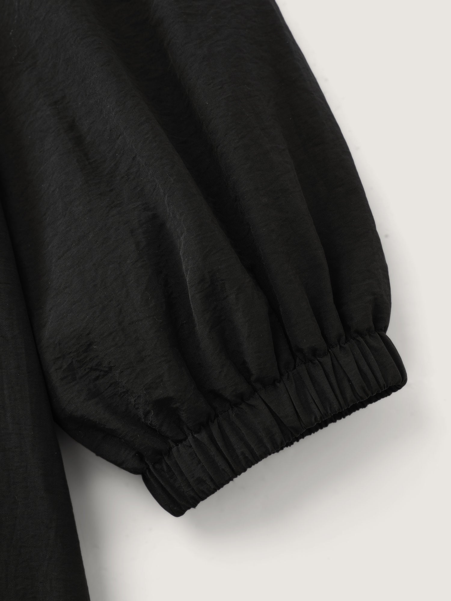 Quilted Mixed Material Hooded Jacket - Image 9