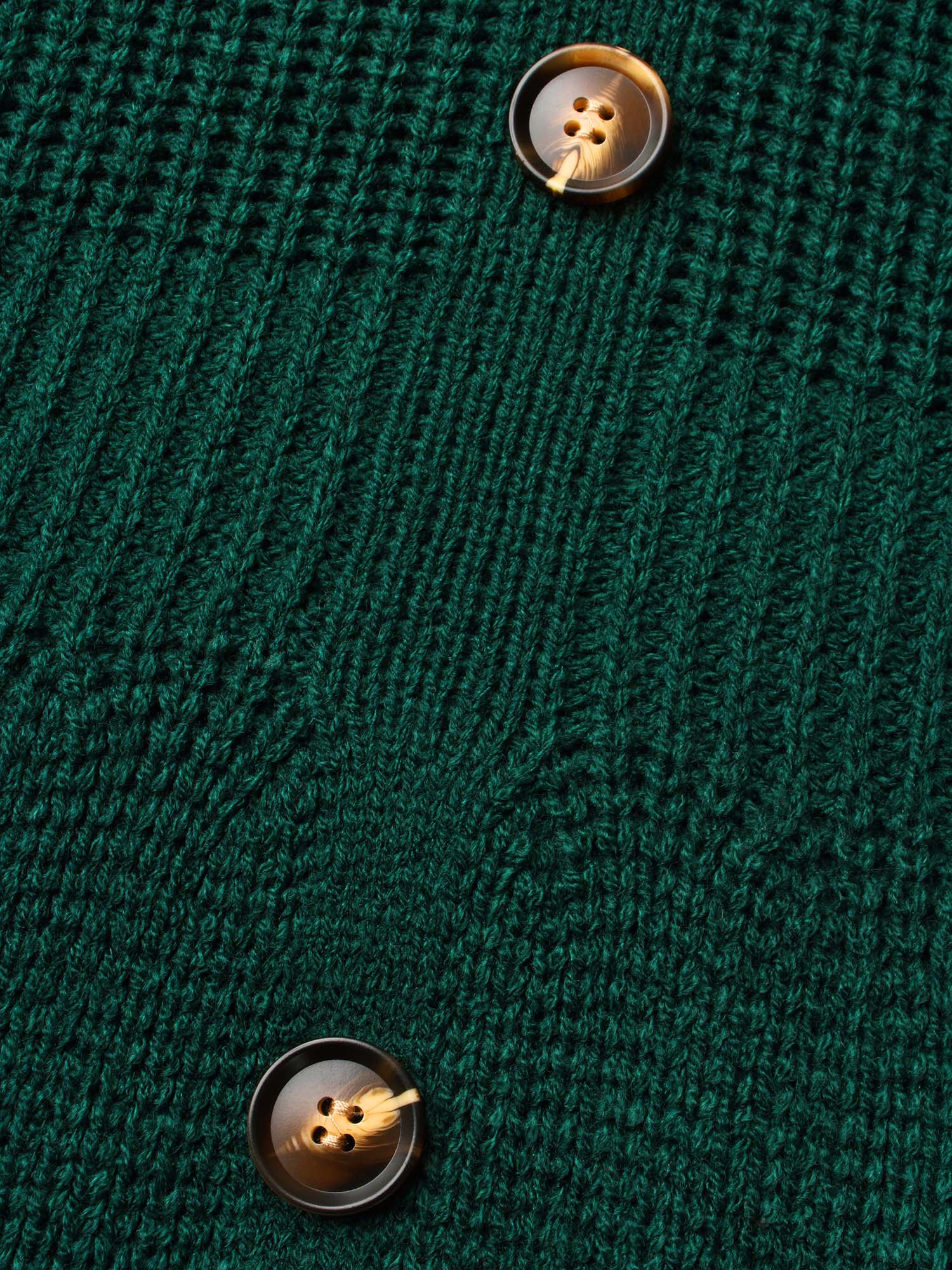 Raglan Sleeve Textured Button Detailing Dress - Image 6