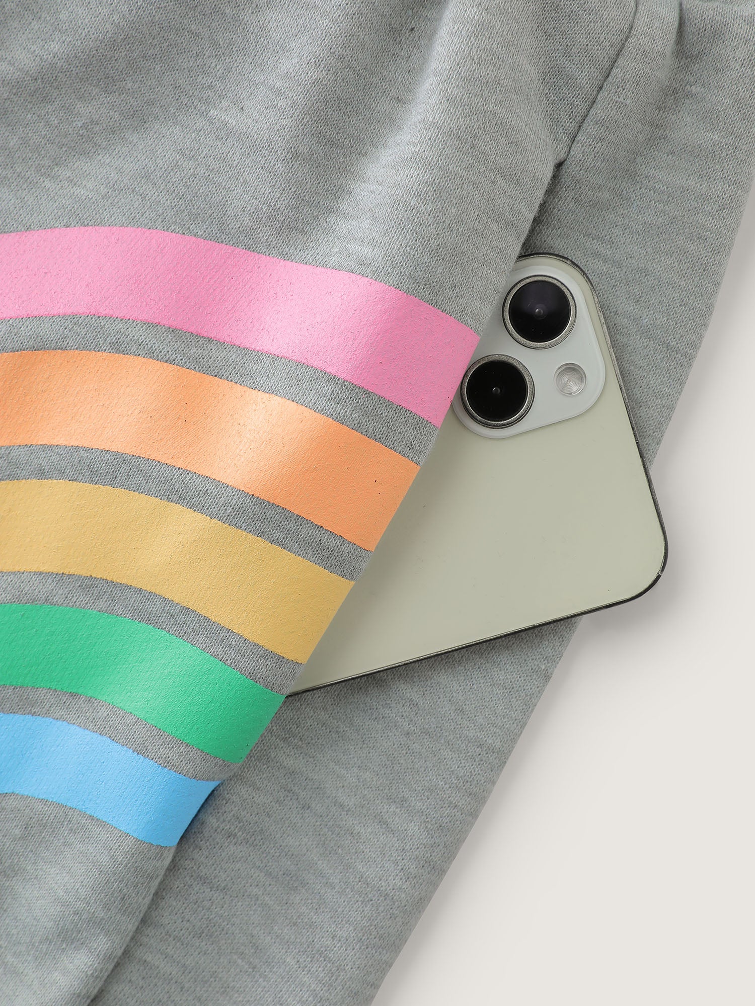 Rainbow Print Drawstring Wide-Leg Sweatpants - Image 6
