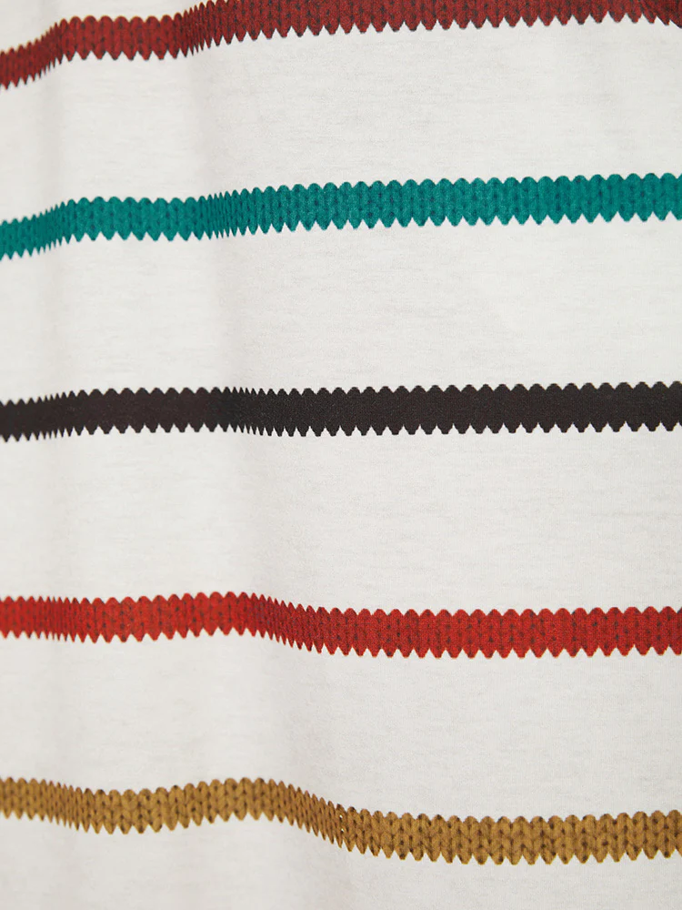 Rainbow Striped Pocket Curved Hem Dress - Image 8