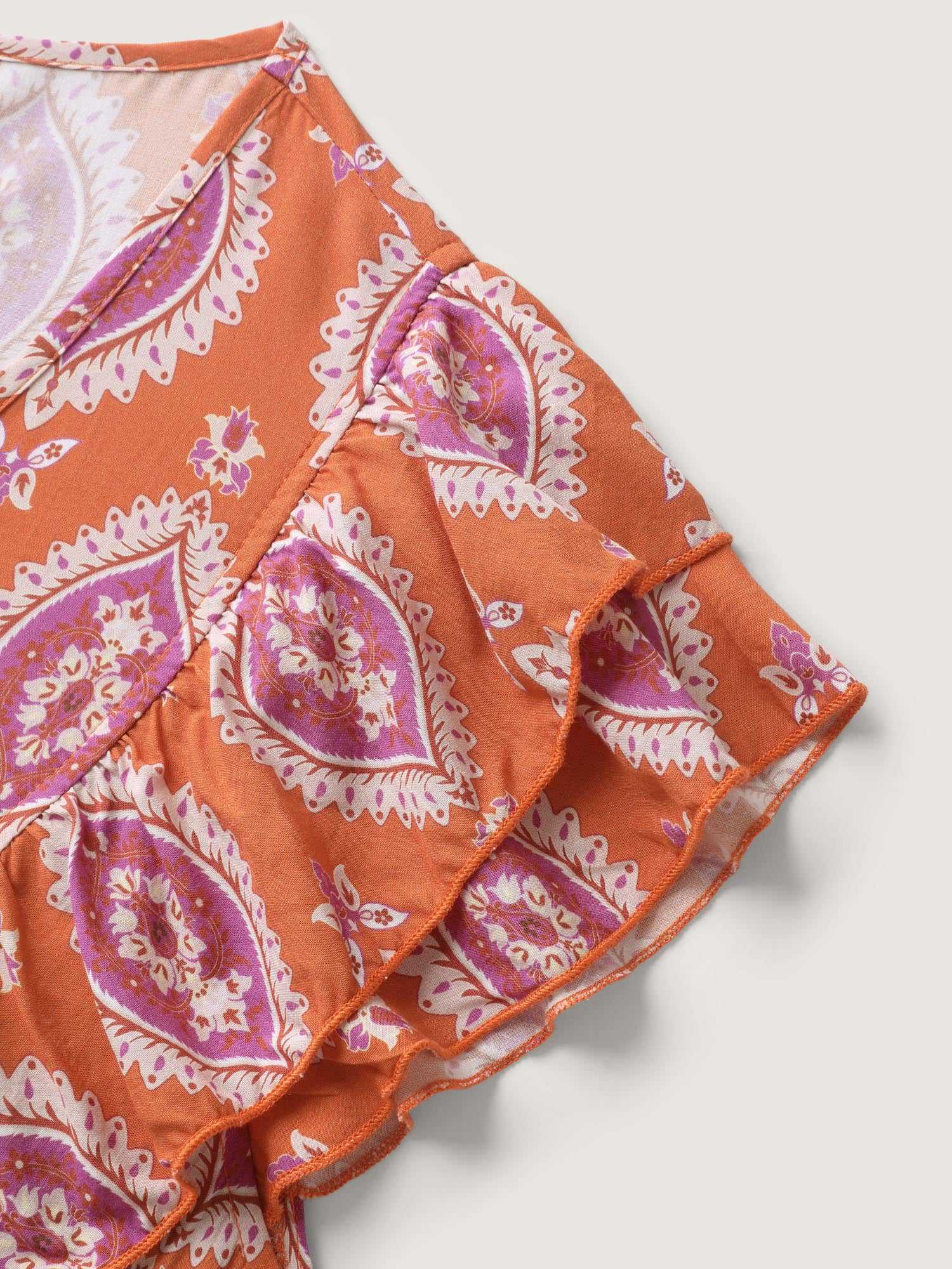 Rayon Boho Print Pocket Midi Dress - Image 6