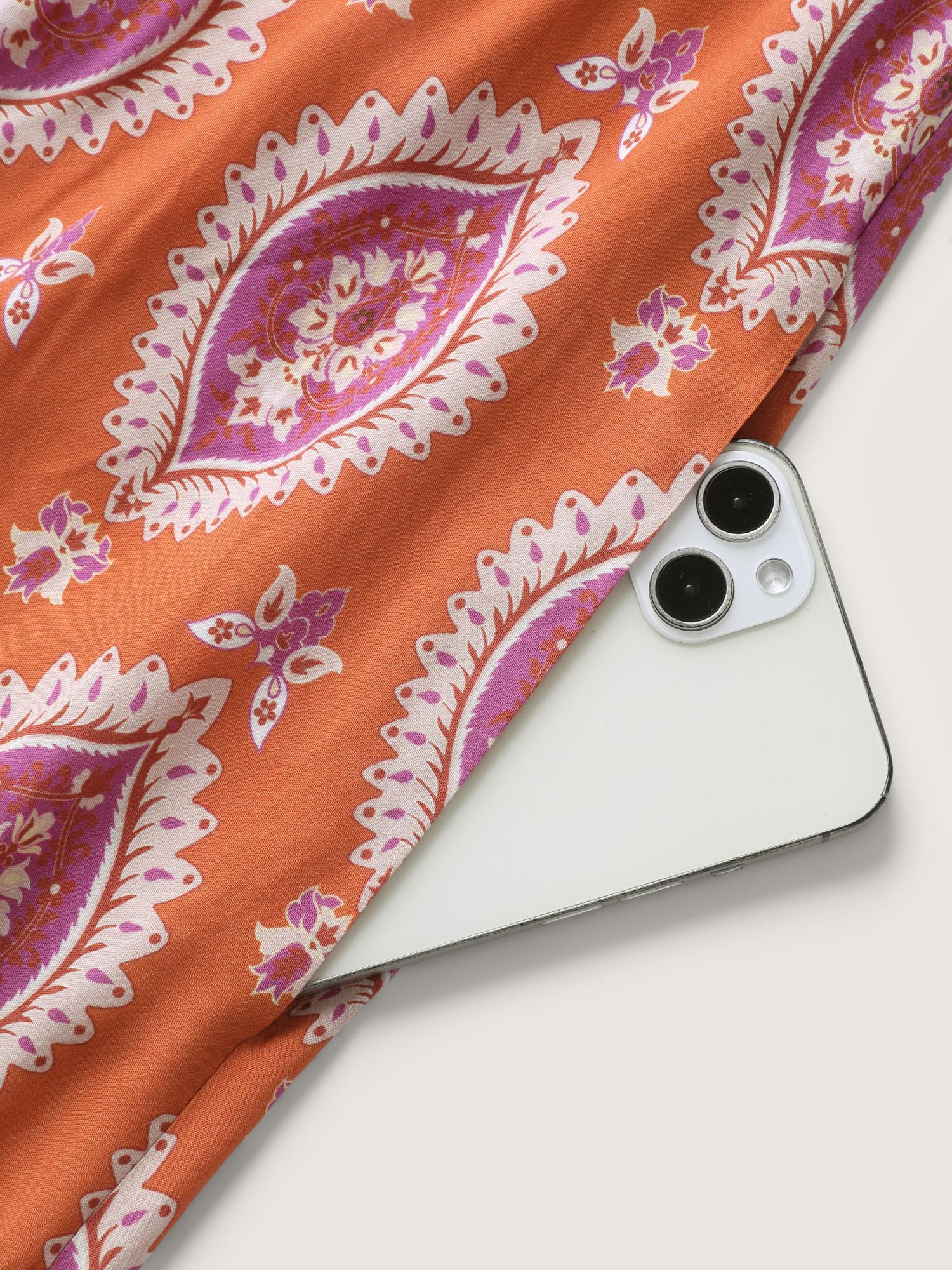Rayon Boho Print Pocket Midi Dress - Image 7