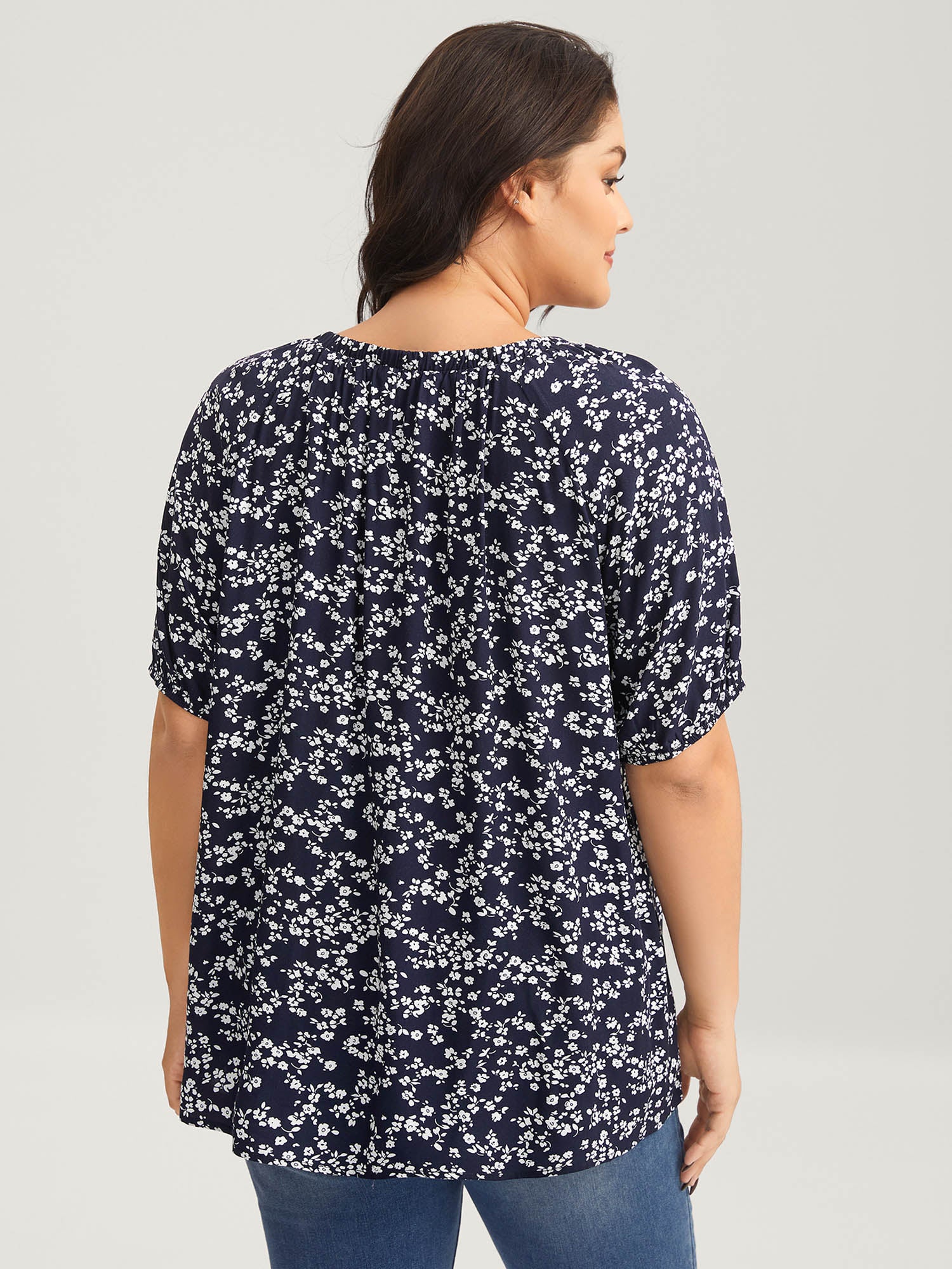 Supersoft Ditsy Floral Print Blouse - Image 4