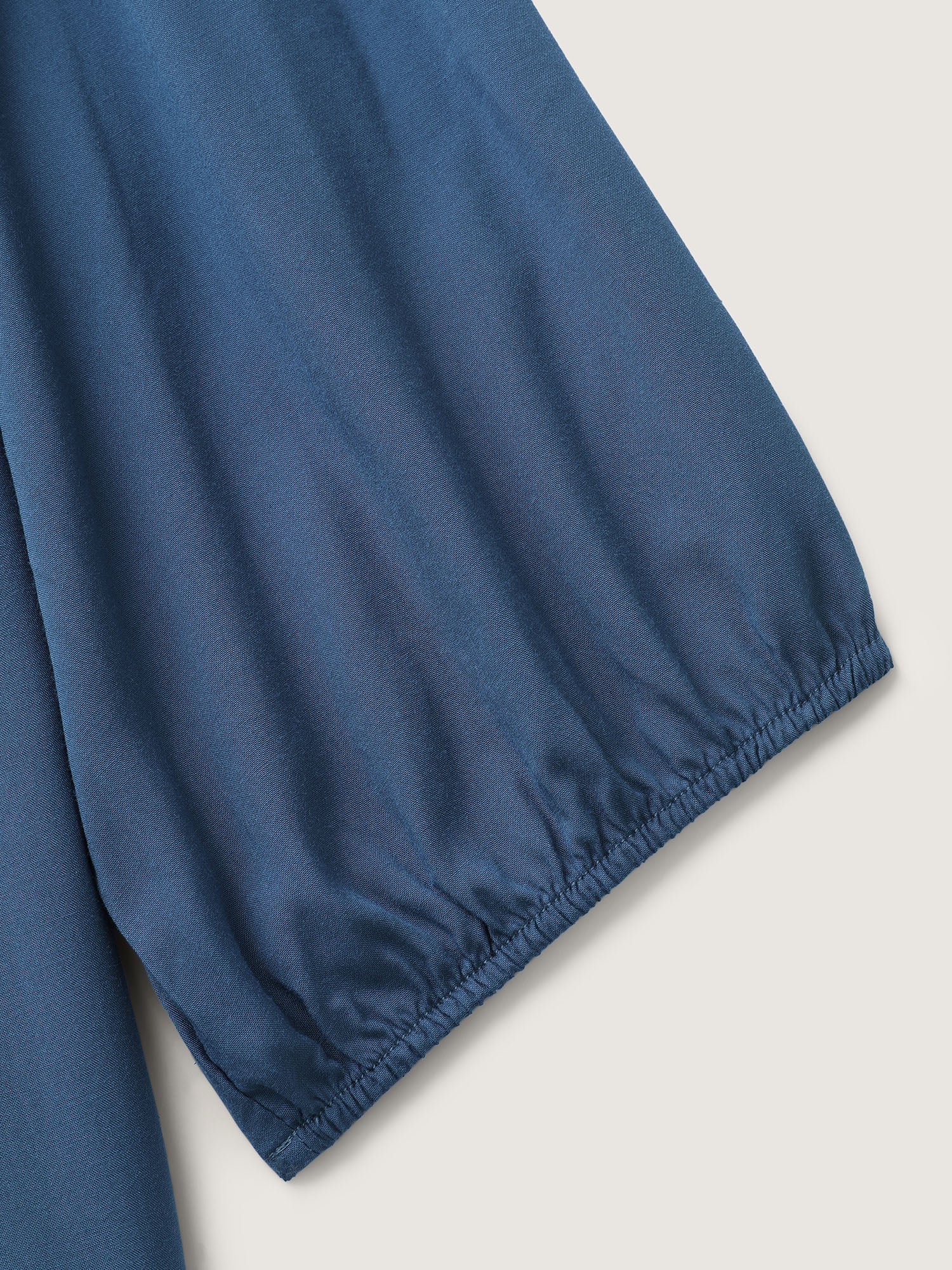 Rayon Eyelet Trim Neck-Tie Blouse - Image 6