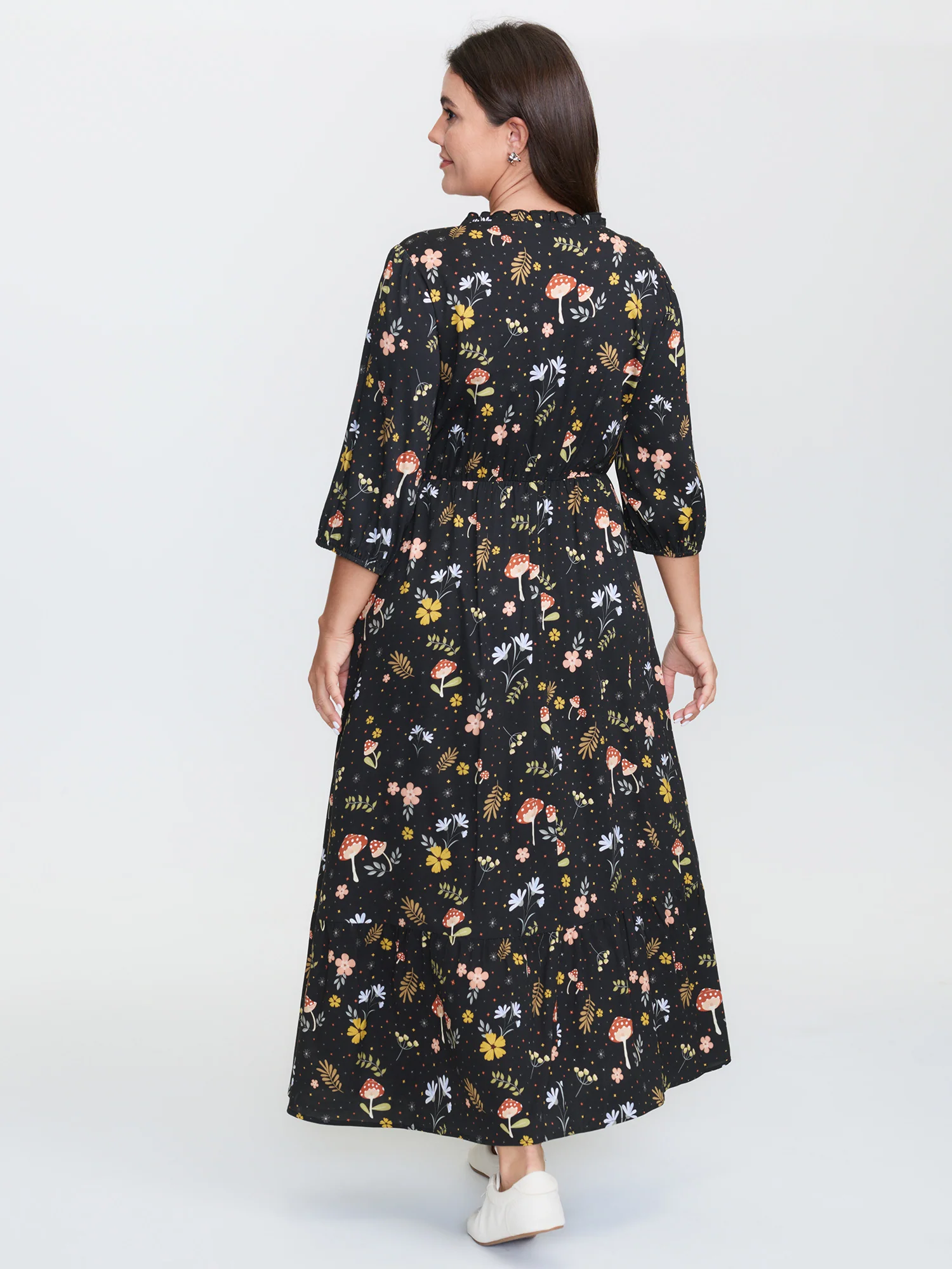 Rayon Falling For Floral Print Pockets Maxi Dress - Image 4