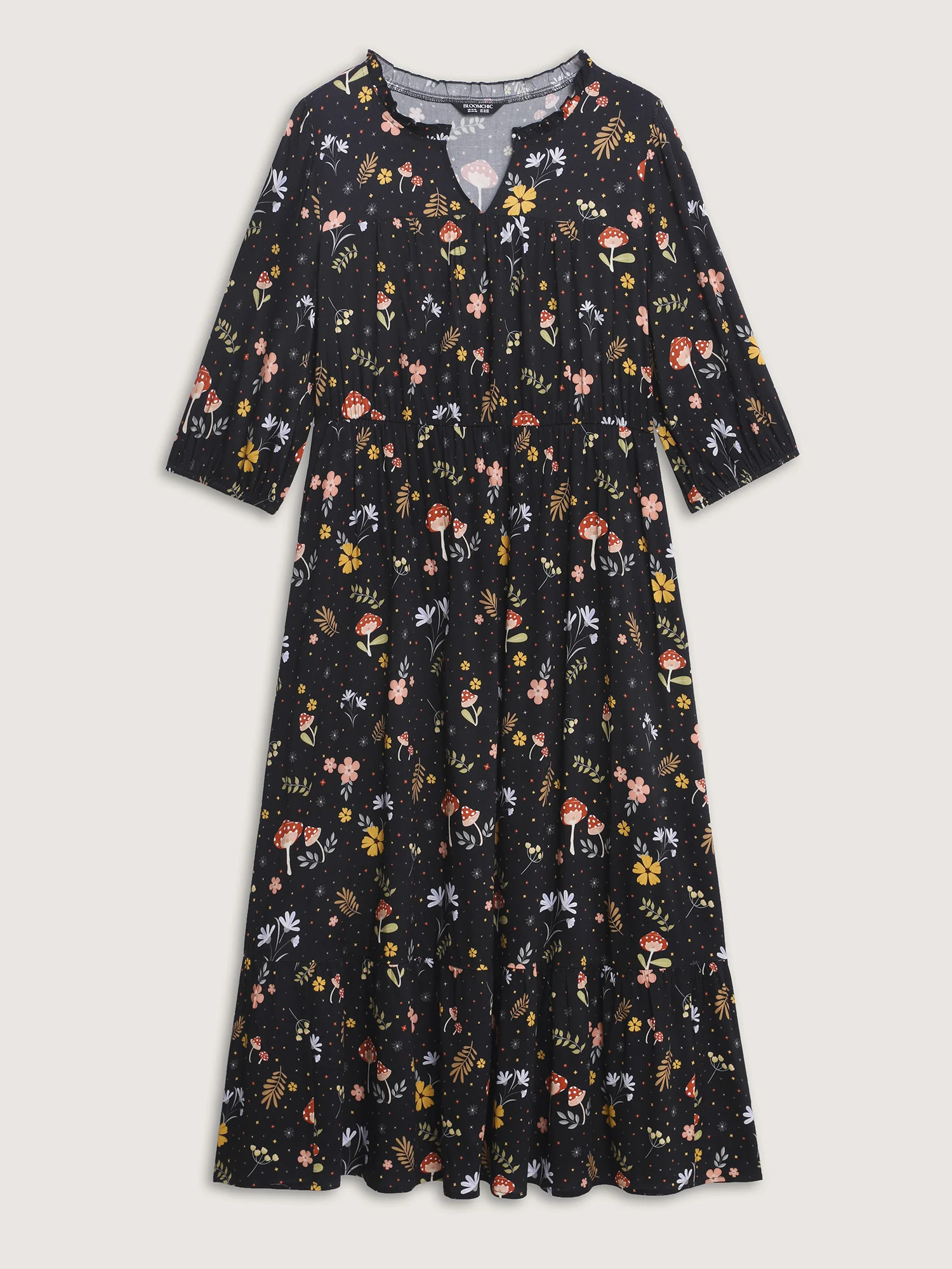 Rayon Falling For Floral Print Pockets Maxi Dress - Image 7