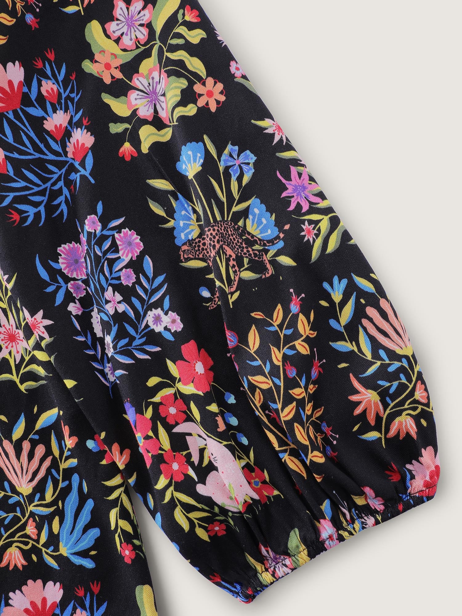 Rayon Floral Collage Lace Blouse - Image 5