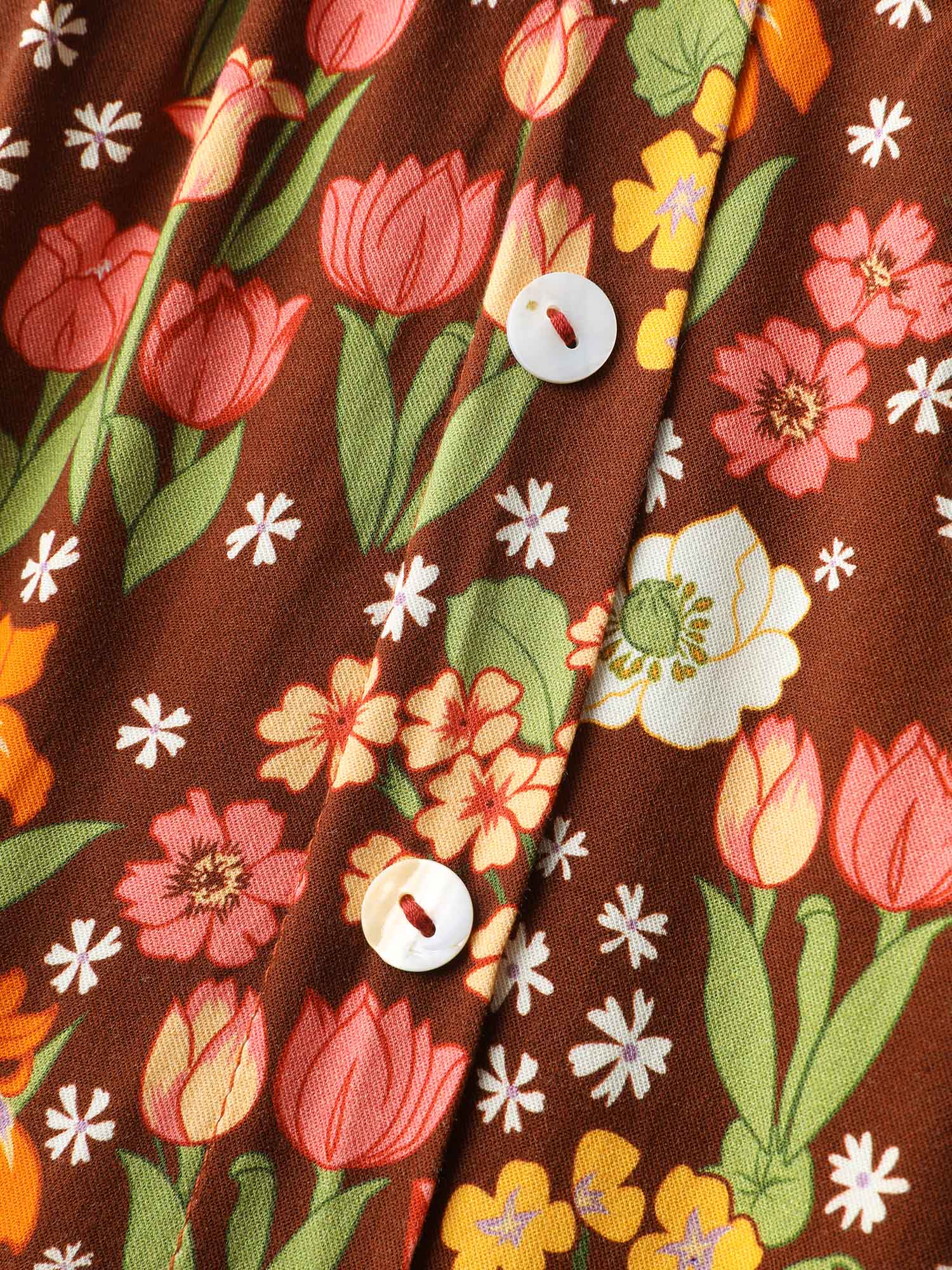 Rayon Floral Print Midi Dress - Image 5