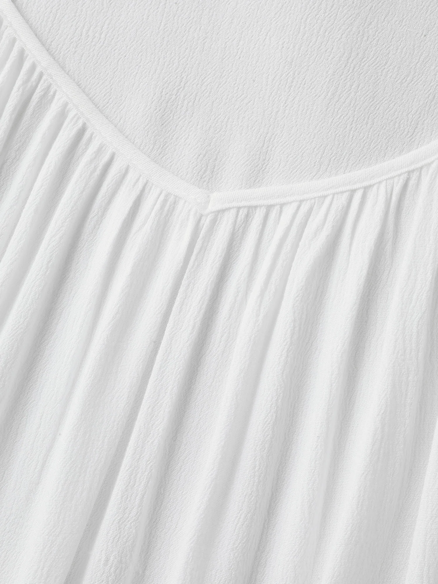 Rayon Flowy Lace Trim Solid Blouse - Image 5