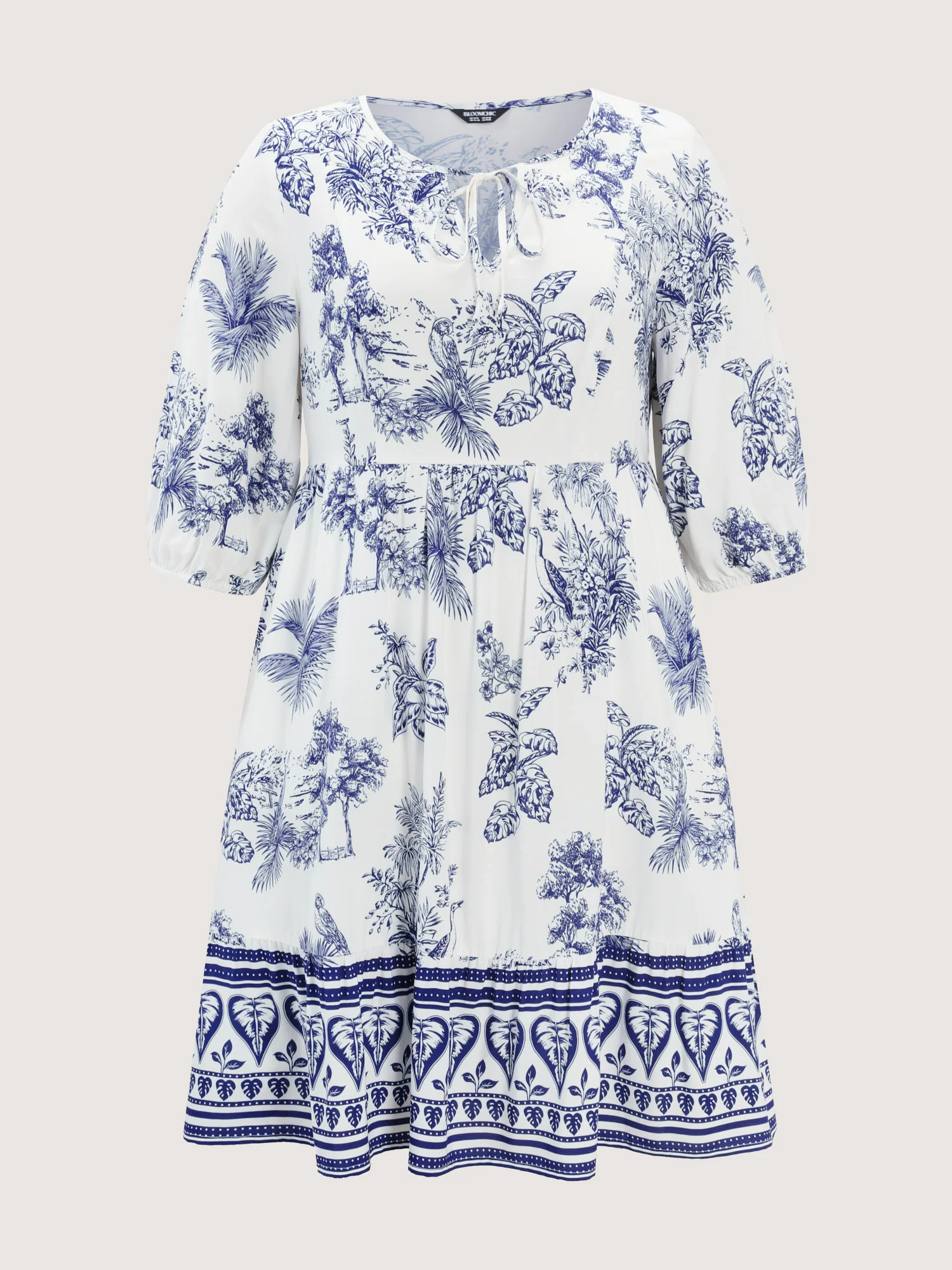 Rayon Gathered Lined Pockets Mini Dress - Image 7