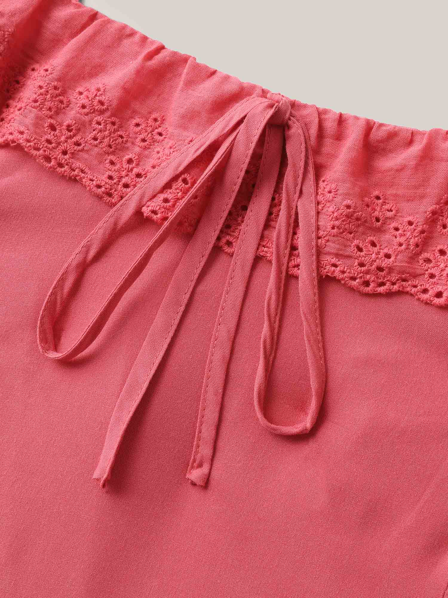 Rayon Lace Stretchy-Waist Midi Dress - Image 5
