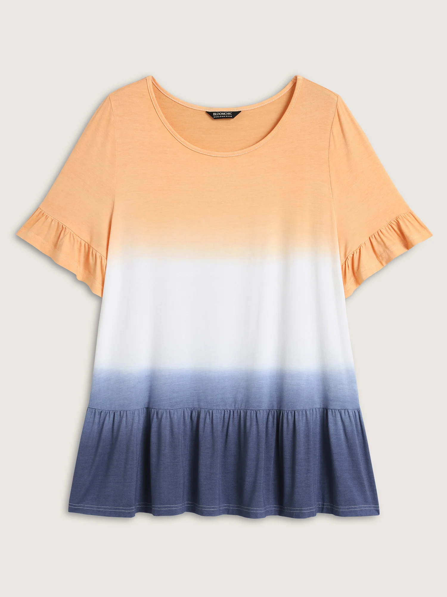 Rayon Ombre Tiered Hem Top - Image 7