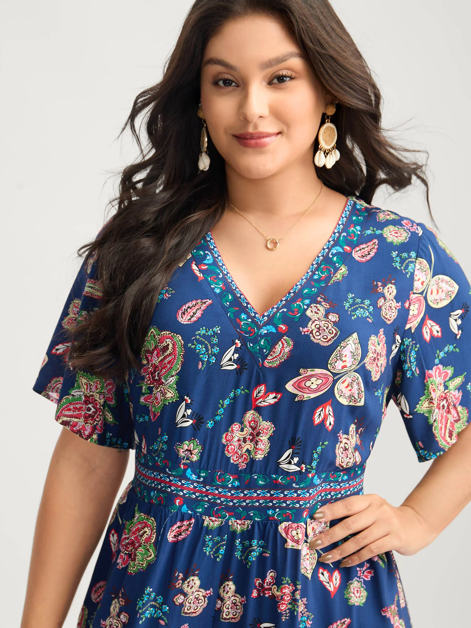 Rayon Tropical Vibes Pockets Jumpsuit - Image 2