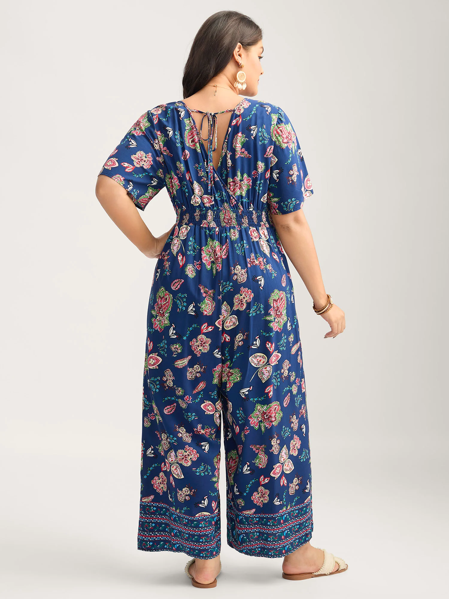 Rayon Tropical Vibes Pockets Jumpsuit - Image 4