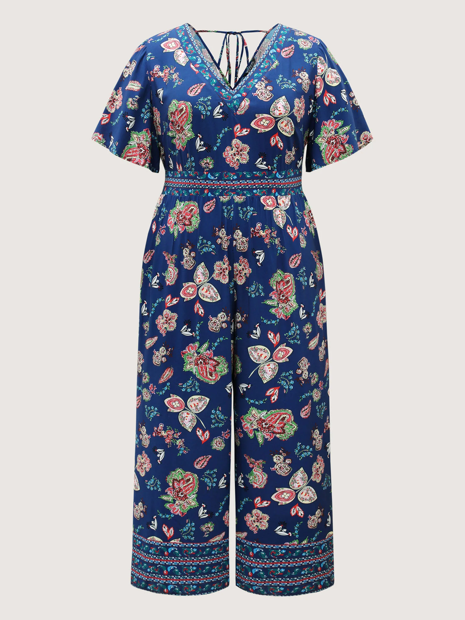 Rayon Tropical Vibes Pockets Jumpsuit - Image 7