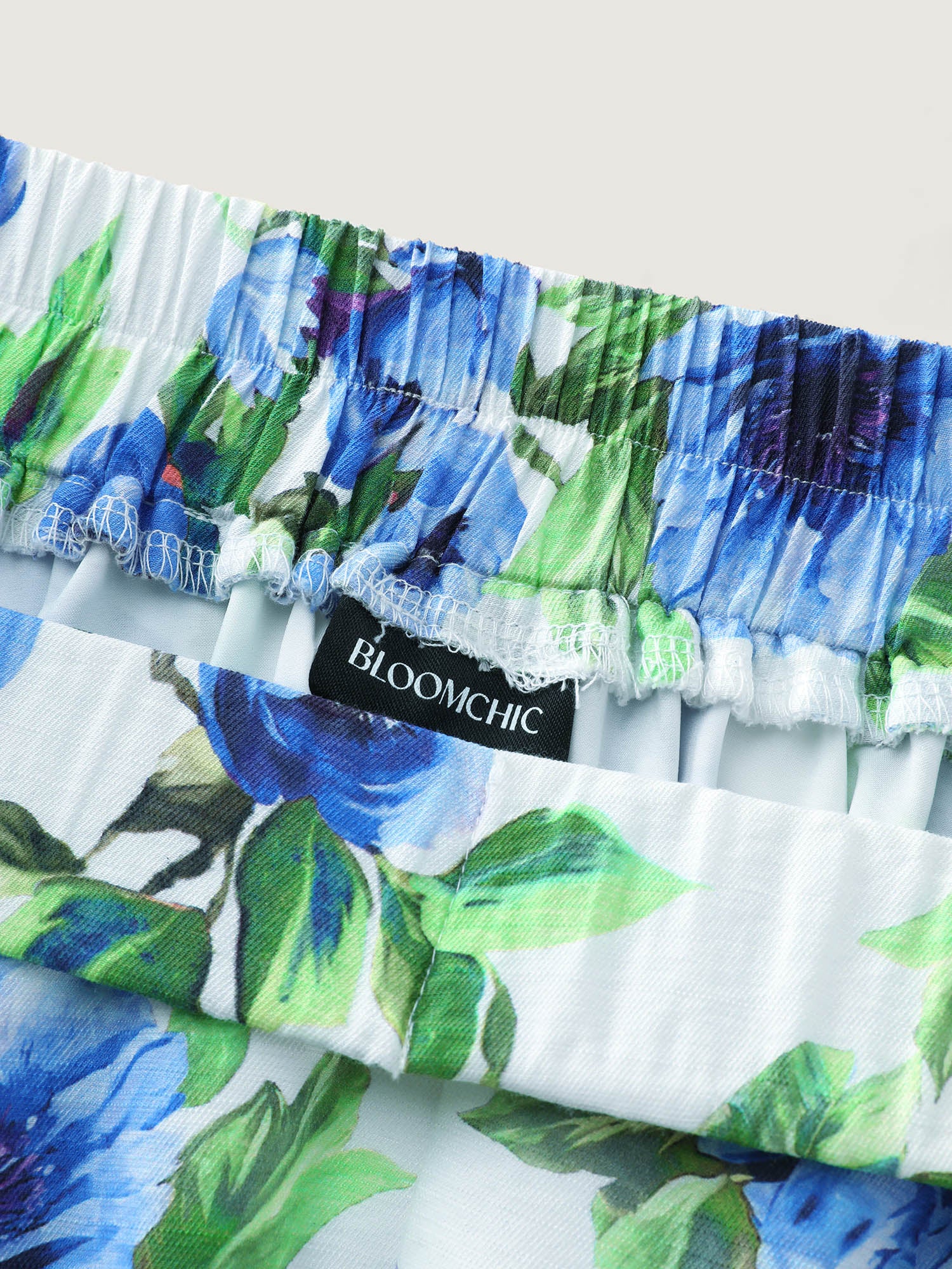 Refreshing Floral Print Slit Maxi Skirt - Image 6