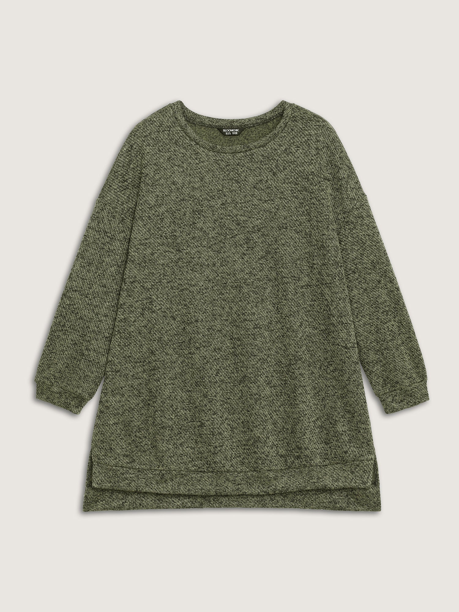 Relaxed Fit Split Hem Pullover - Image 7