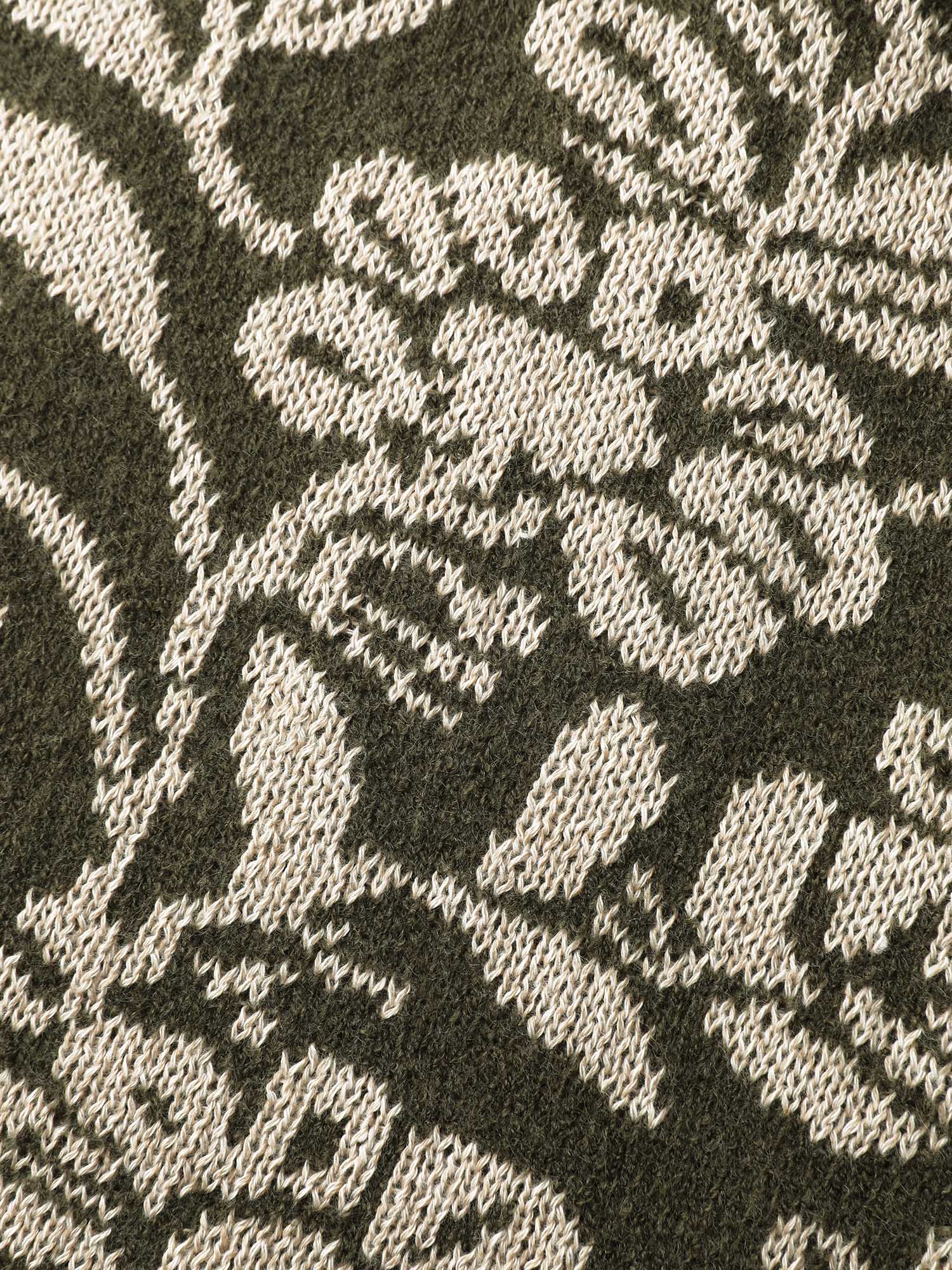 Retro Floral Jacquard Lantern Sleeve Cardigan - Image 5