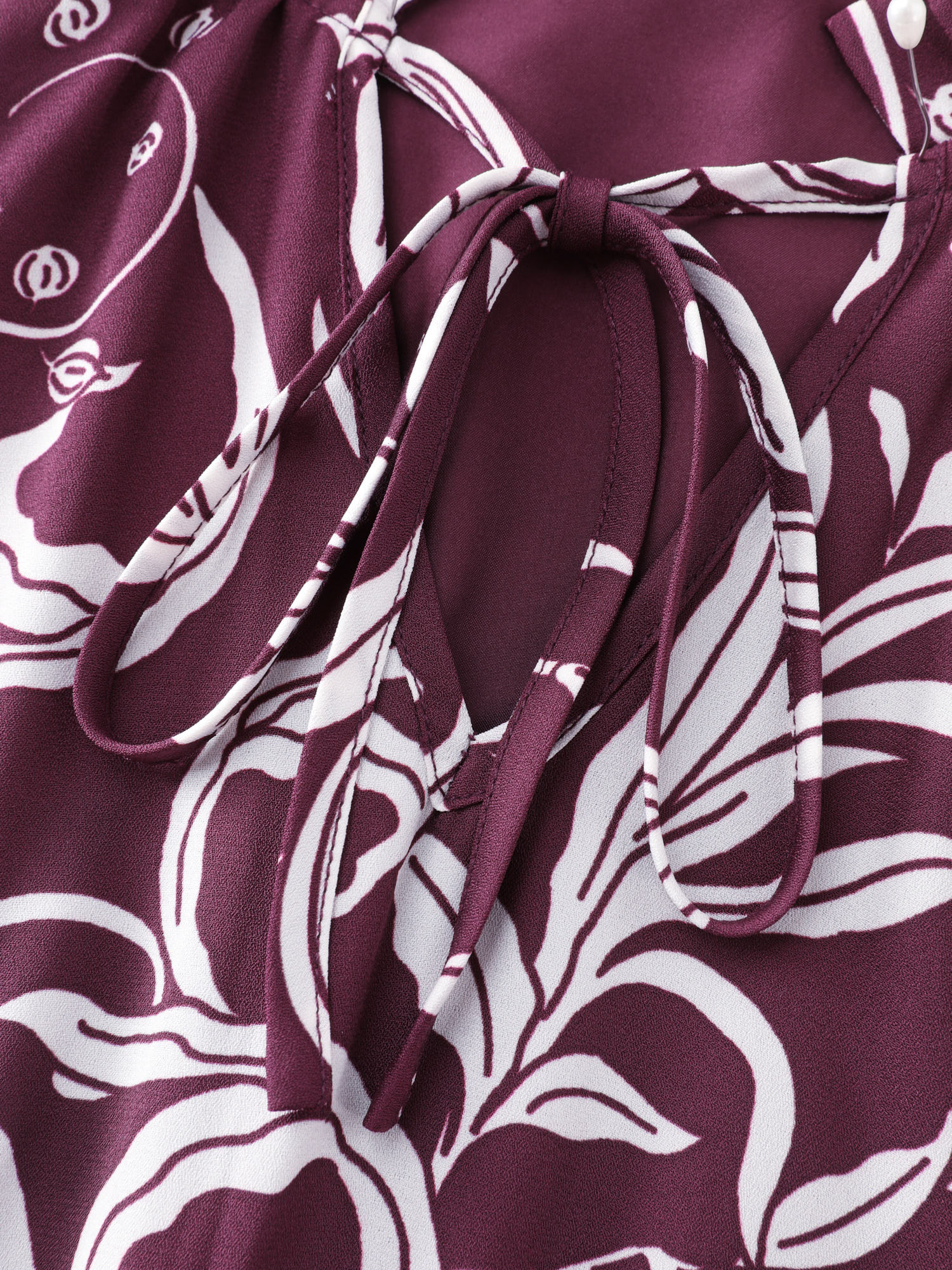 Retro Floral Print A-Line Mini Dress - Image 6