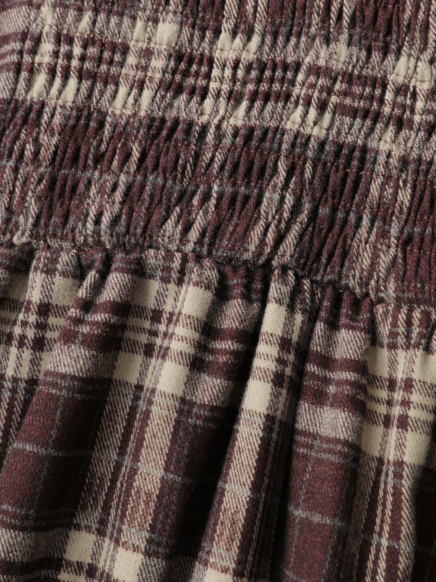 Retro Plaid Drop Waist Tie Midi Dress - Image 7