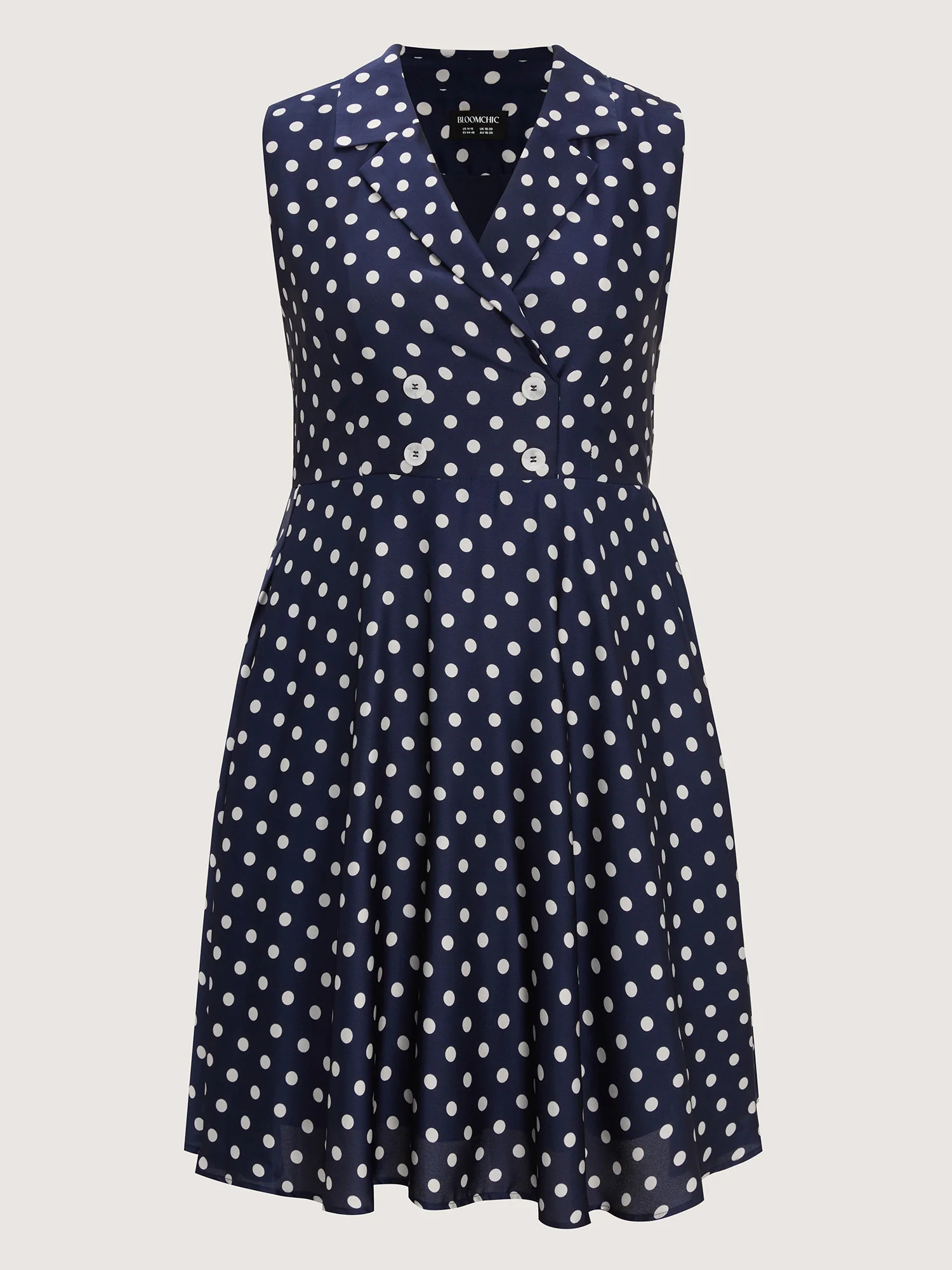 Retro Polka Dots Fit And Flare Mini Dress - Image 7