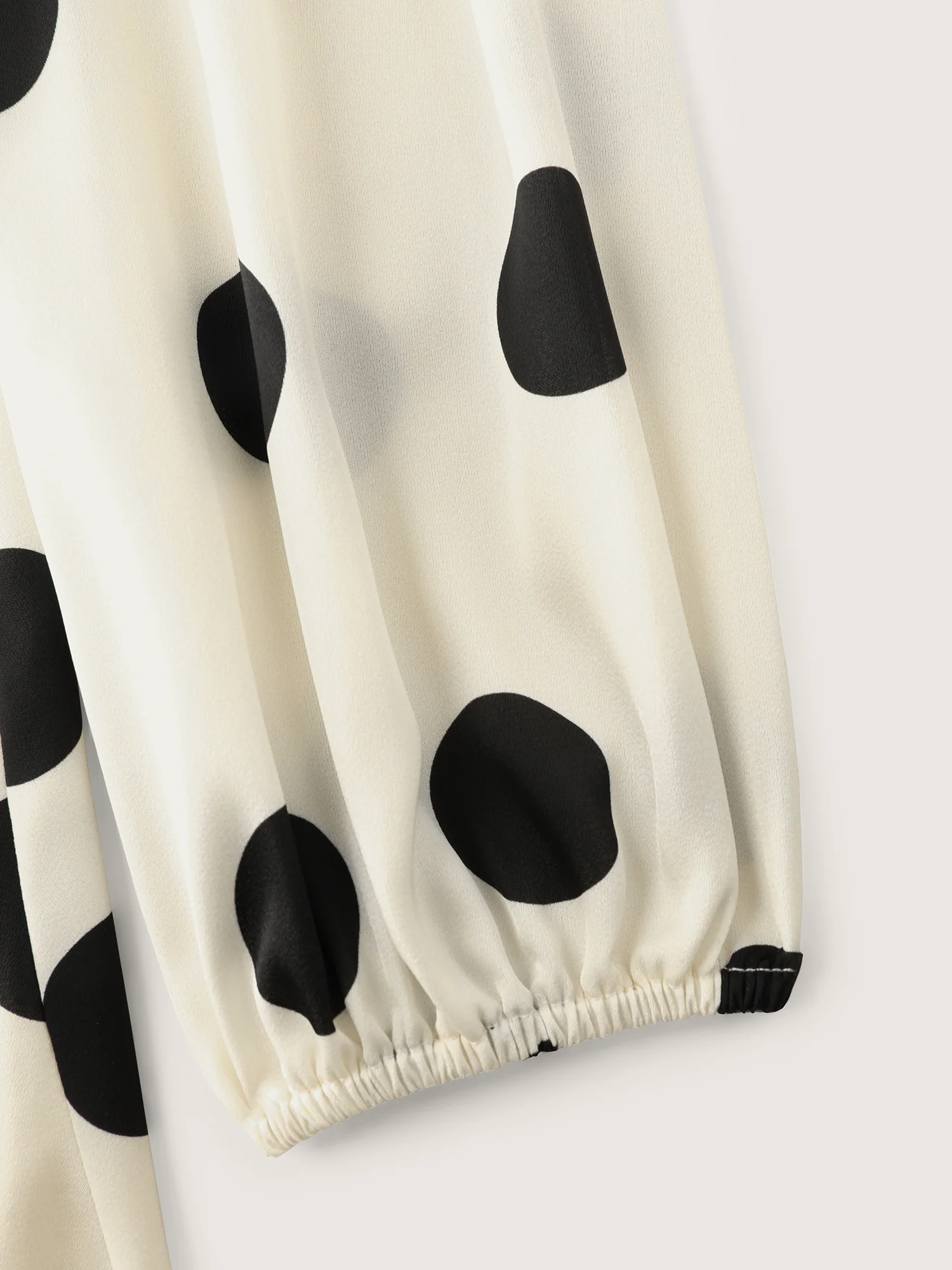 Retro Polka Dots Triangular Waist-Cinched Midi Dress - Image 6