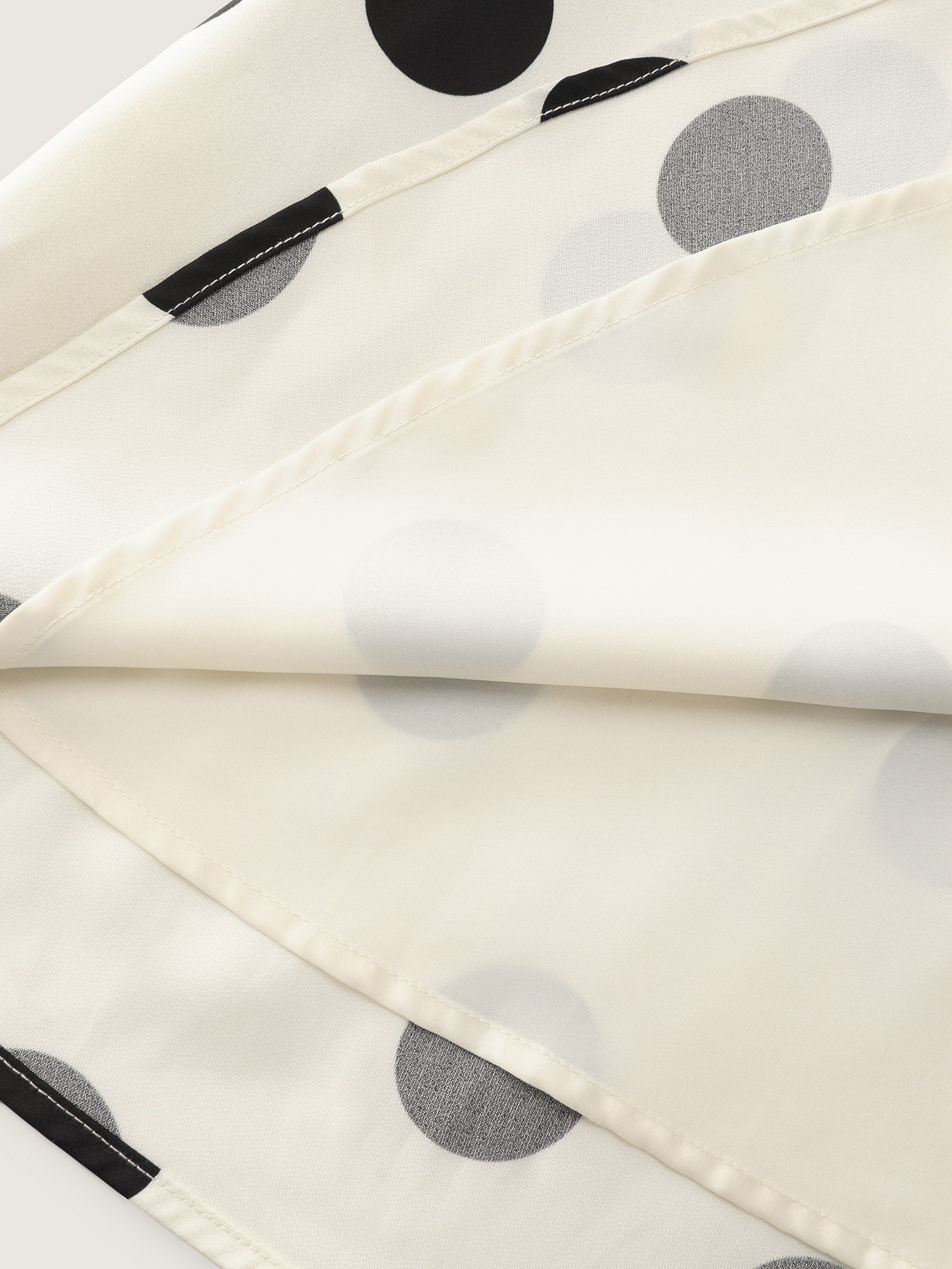 Retro Polka Dots Triangular Waist-Cinched Midi Dress - Image 7