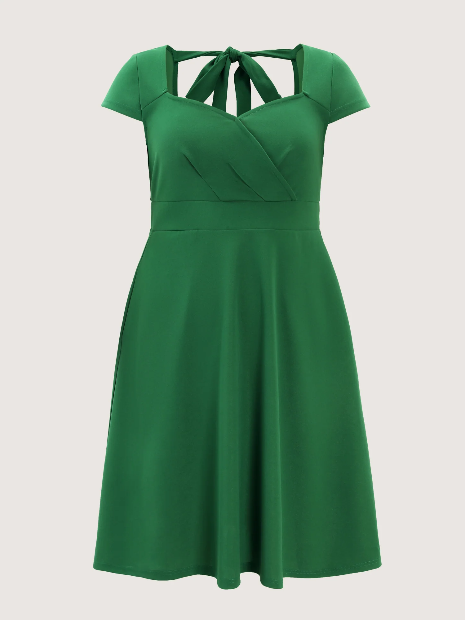 Retro Twist Front Back-Tie Mini Dress - Image 8