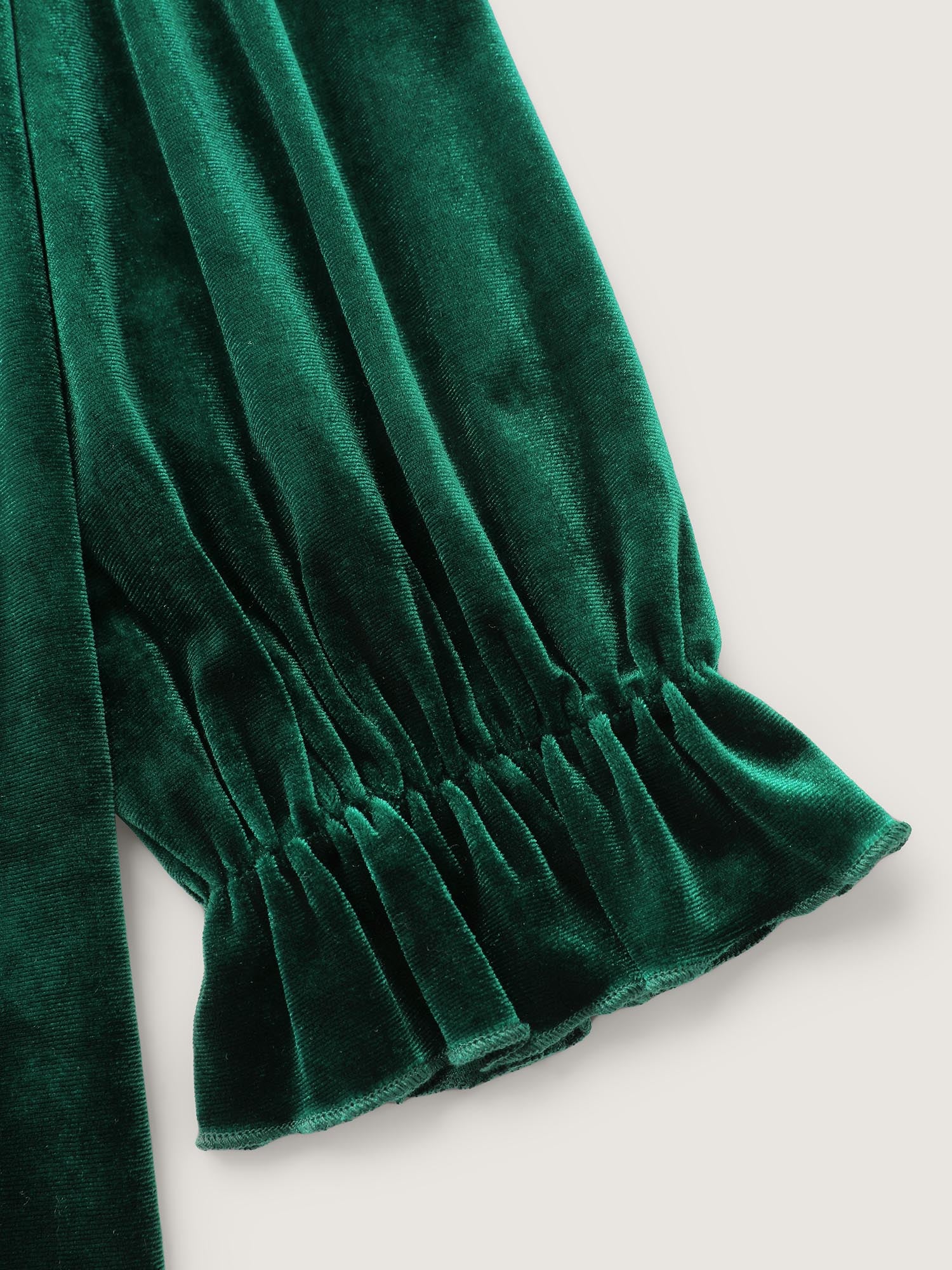 Retro Velvet A-Line Knit Top - Image 5