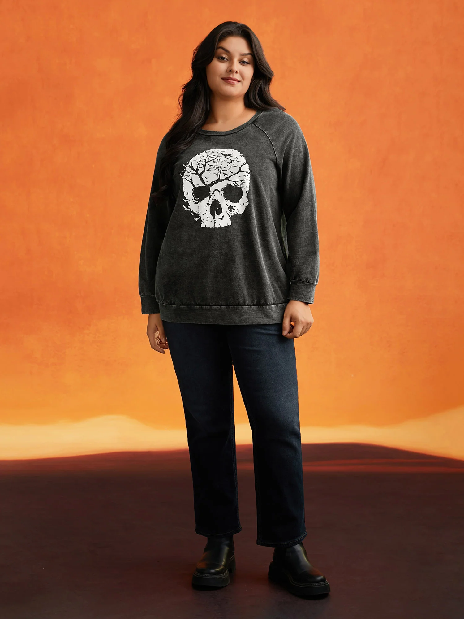 Retro Wash Cotton Sweatshirt - Image 3