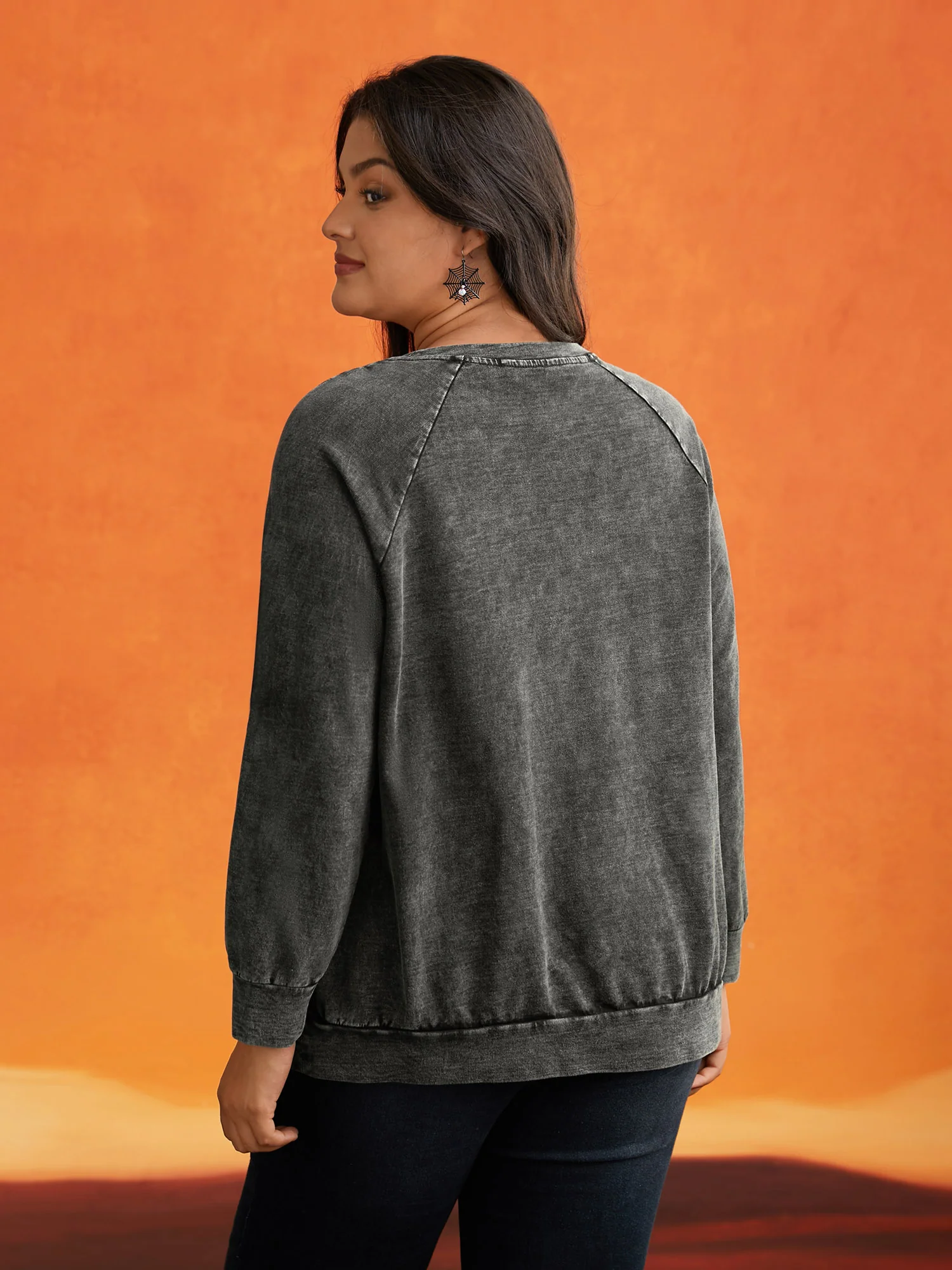 Retro Wash Cotton Sweatshirt - Image 4