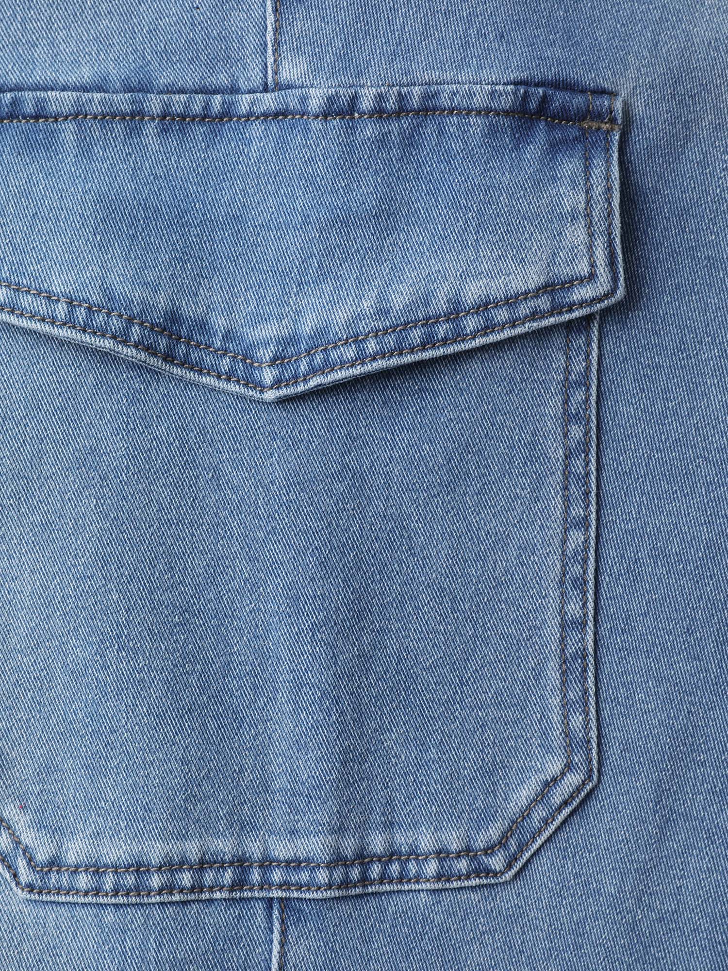 Retro Wash Flared Hem Jeans - Image 7