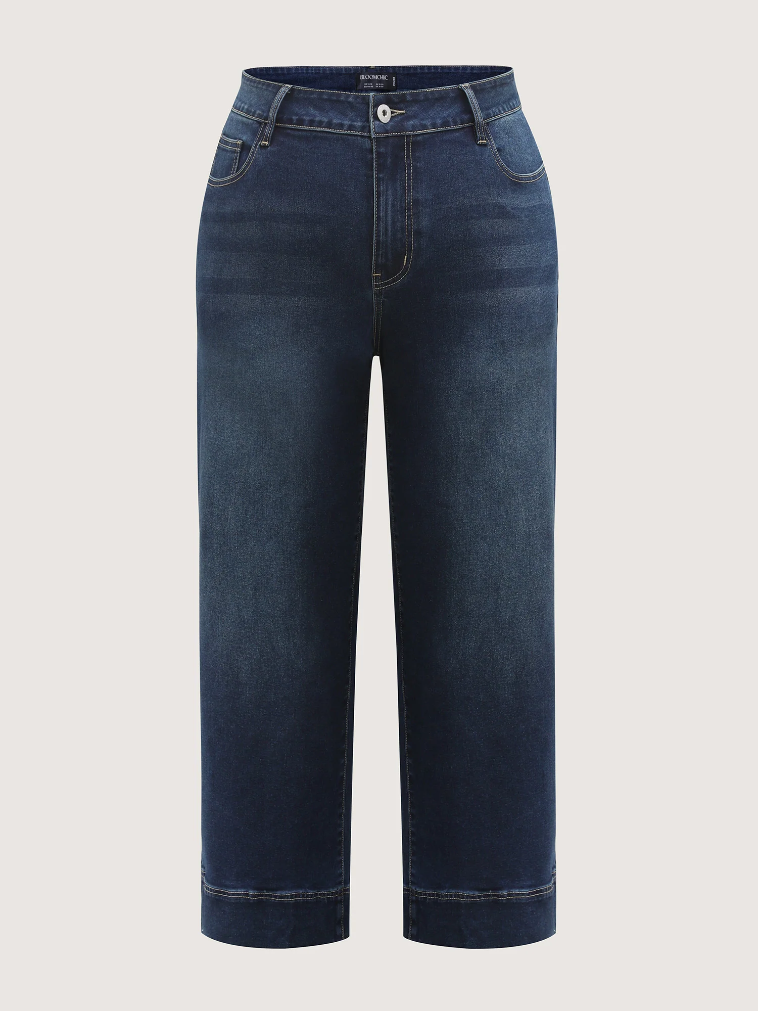 Pull-On High Waist Wide-Leg Jeans - Image 8