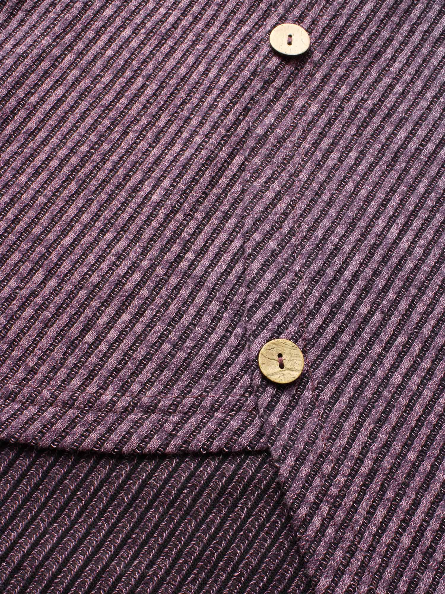 Rib Knit Button Detail Wrap Hem Sweatshirt - Image 6