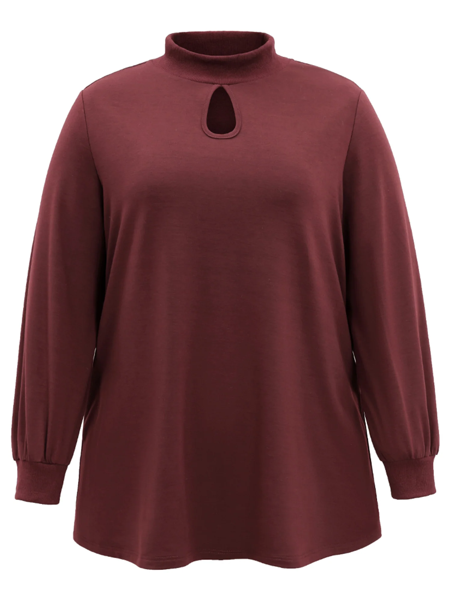 Rib Knit Pocket Cut Out Front Sweatshirt - Image 6