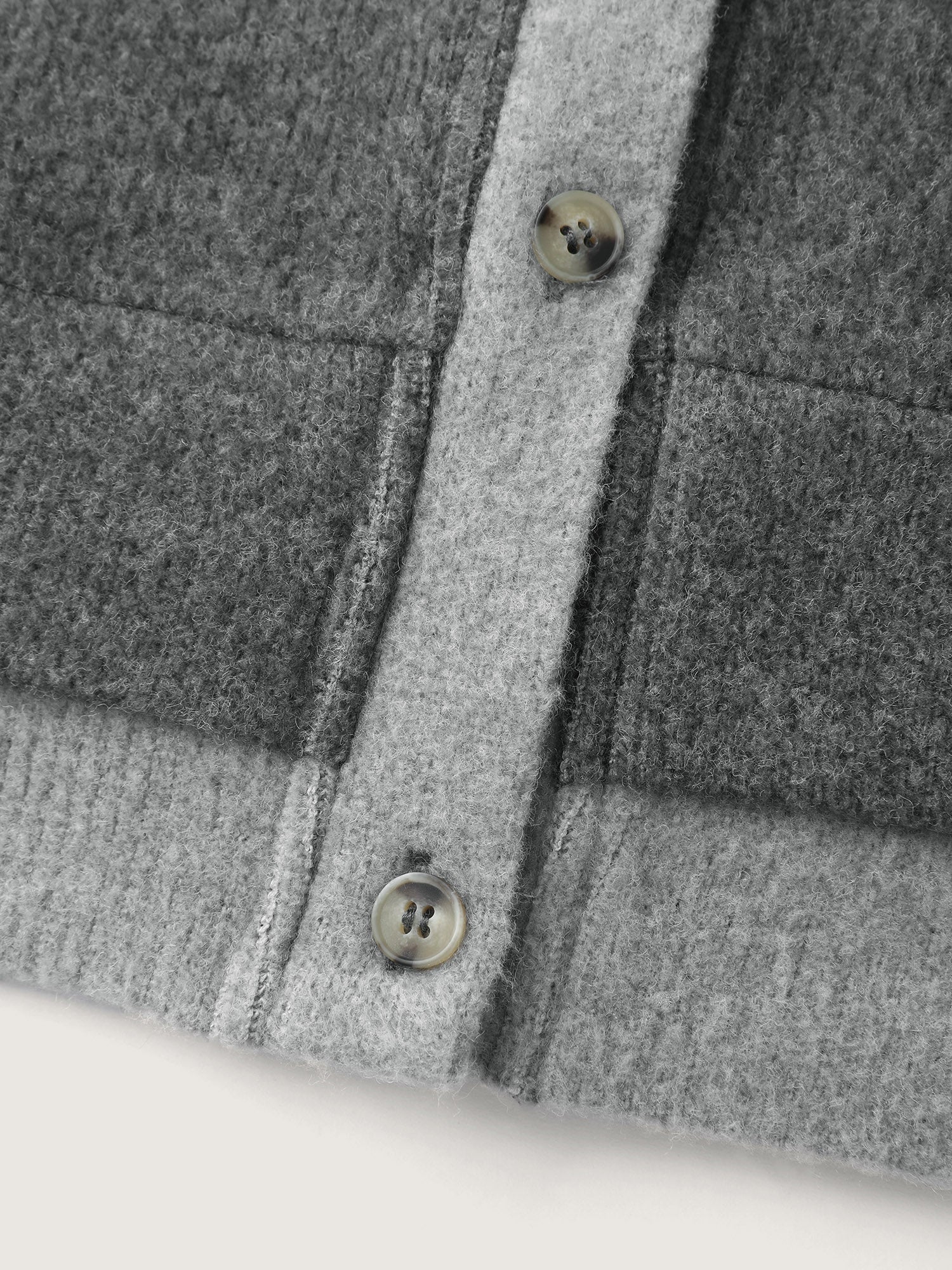 Ribbed Button Color Contrast Knit Top - Image 8