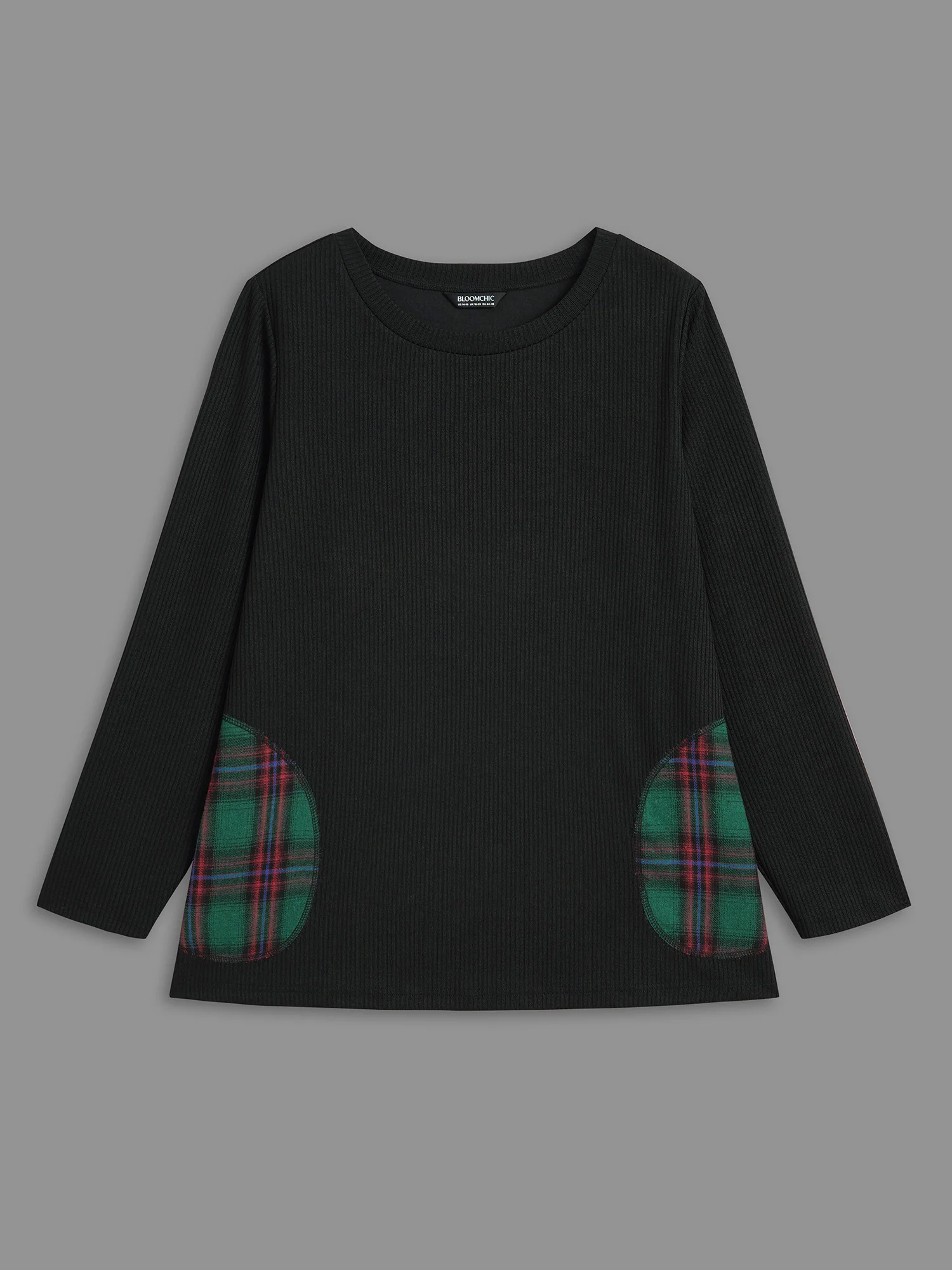 Ribbed Contrast Pocket Slim-Fit Tee - Image 7
