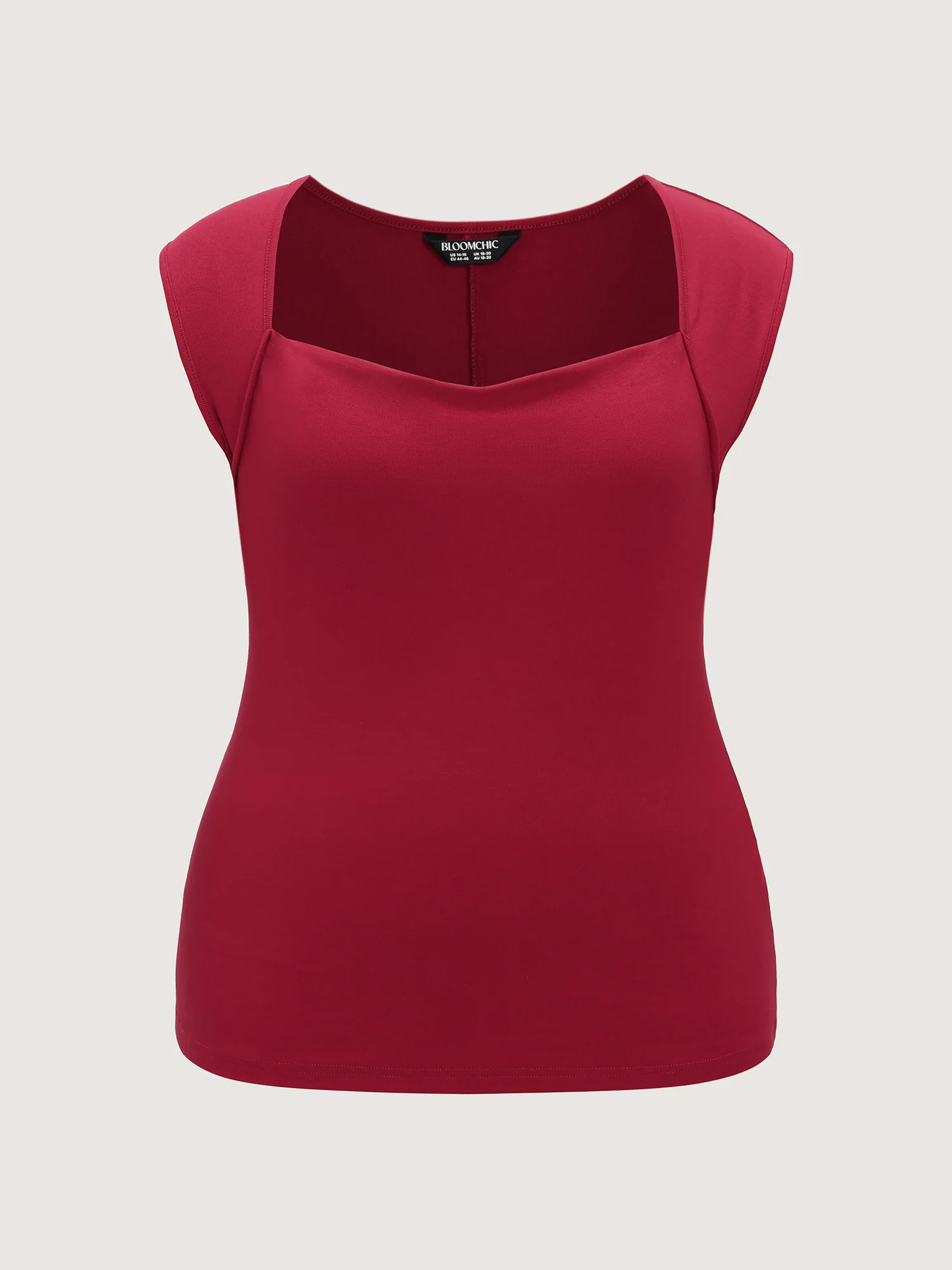 Ribbed Cowl Neckline Plain Tank Top - Image 7