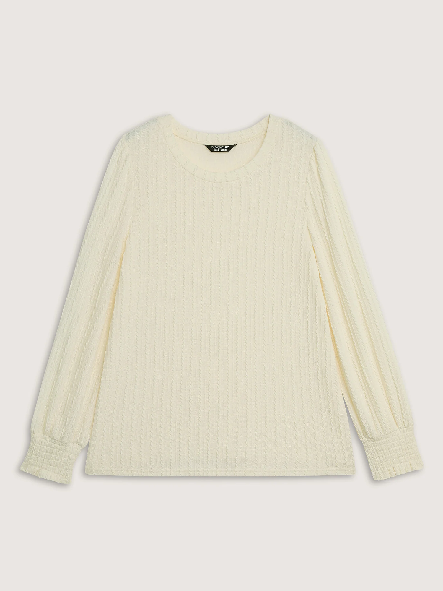 Ribbed Shirred Fitted T-Shirt - Image 6