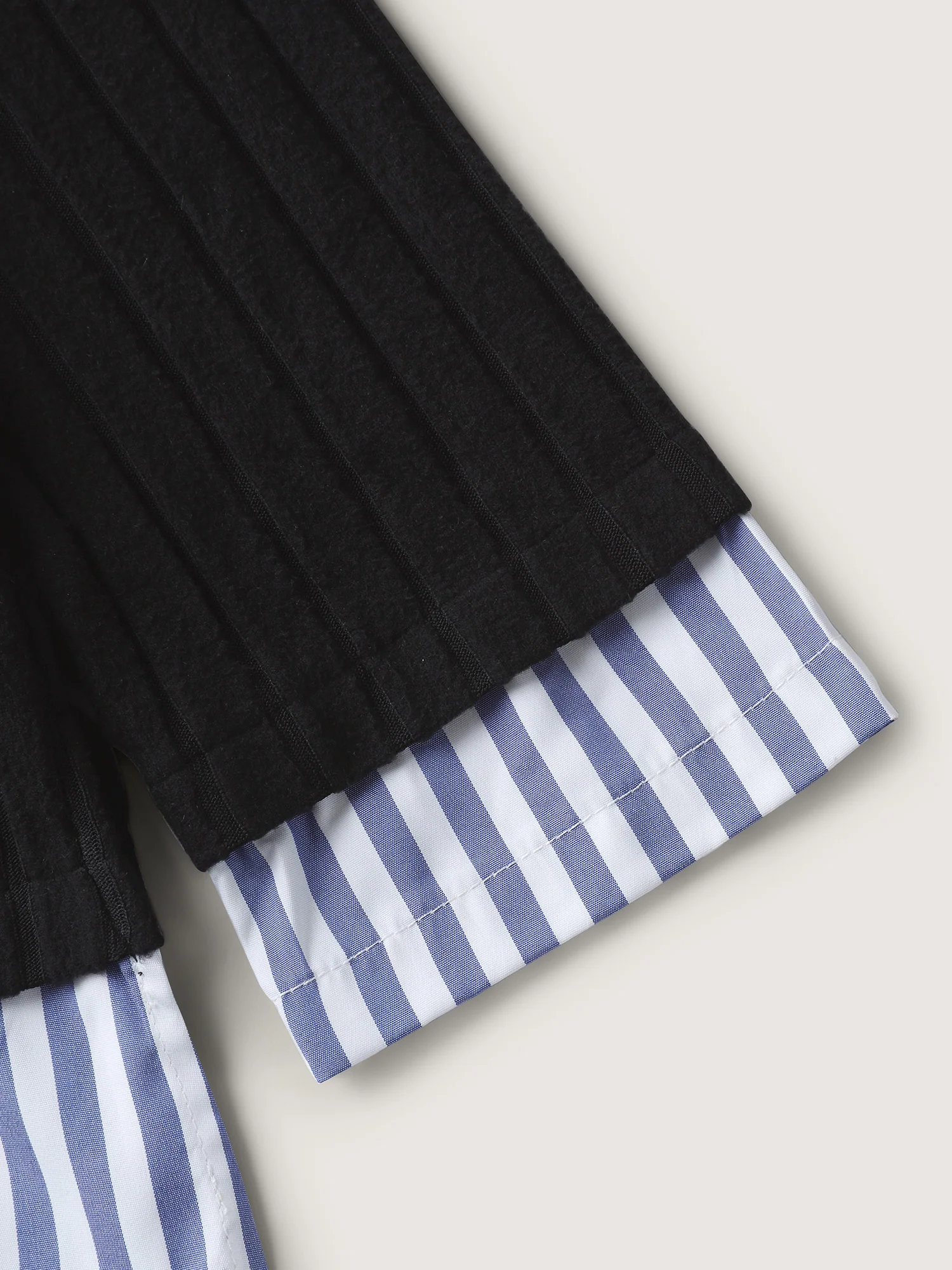 Ribbed Striped Stretchy Sweatshirt Top - Image 7