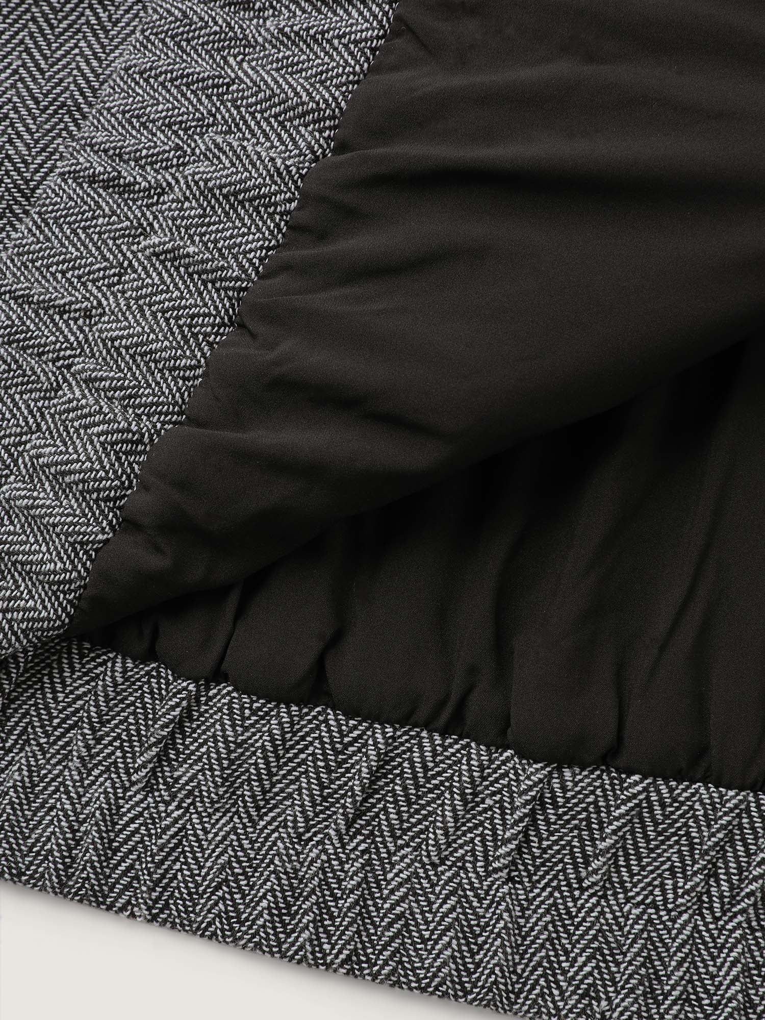 Ribbed Texture Chest Flaps Zipper Jacket - Image 7