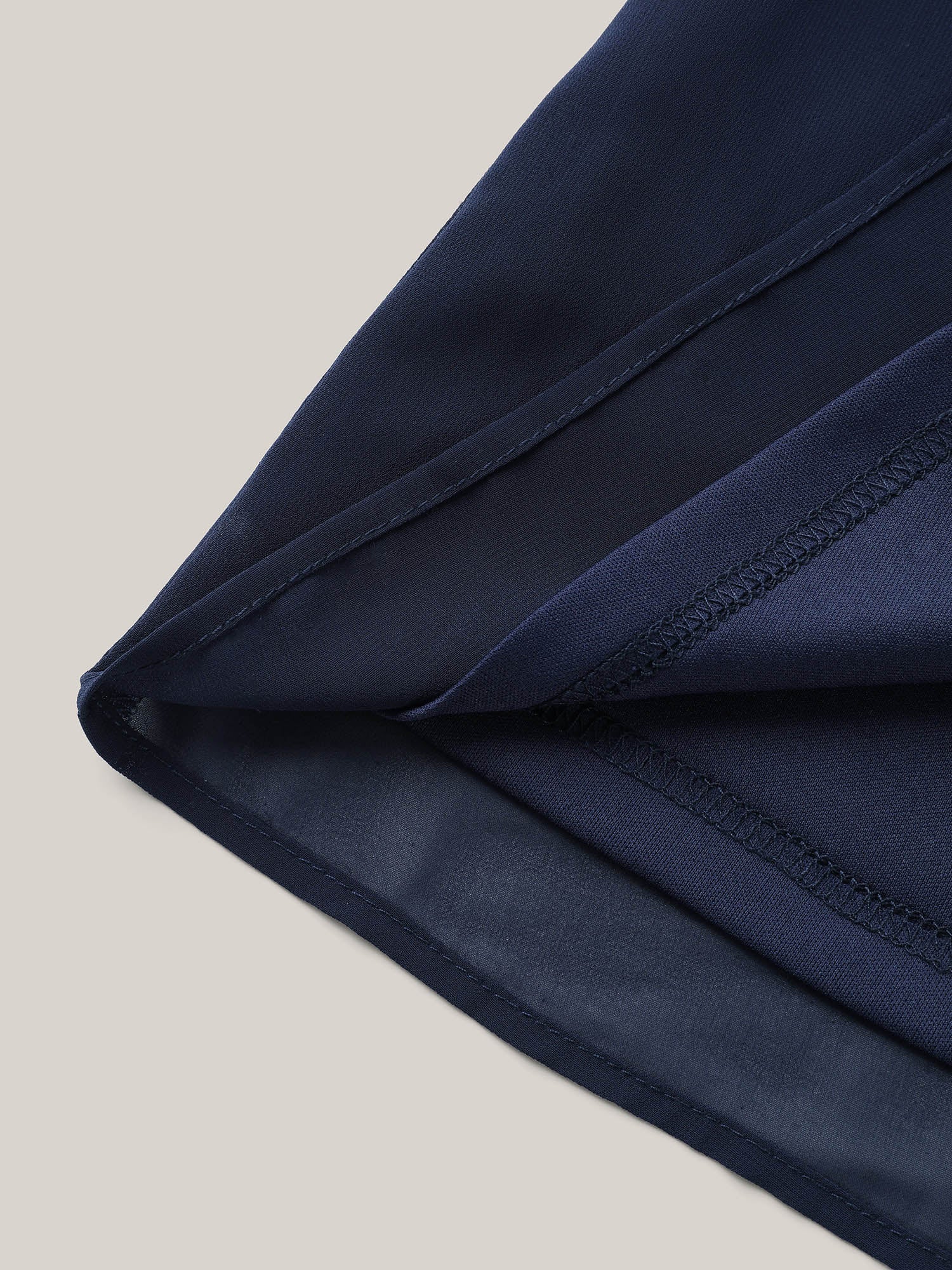 Ribbon Collar Placket Lined Blouse - Image 6