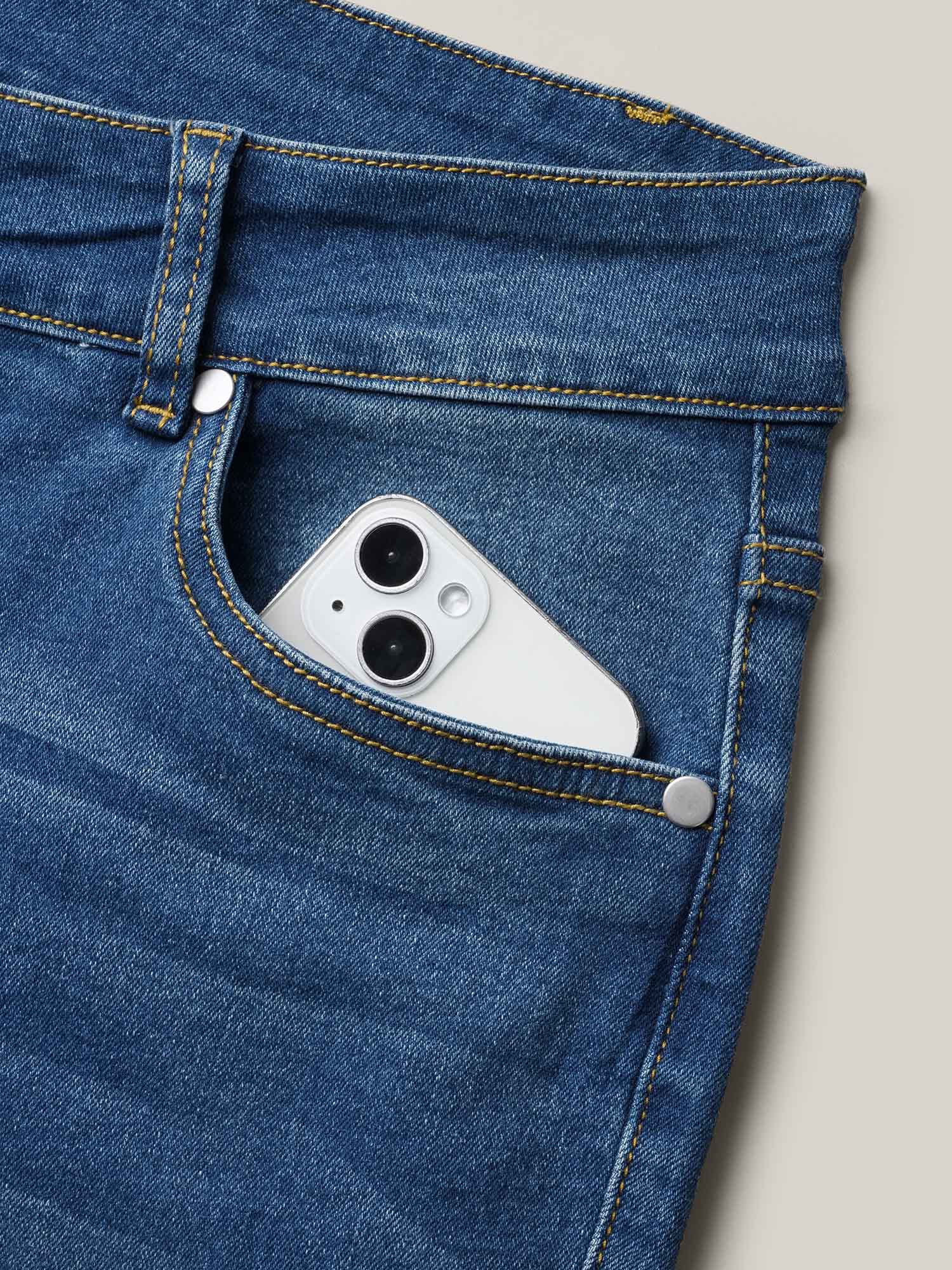 Ripped Mid-Rise Straight-Leg Jeans - Image 6