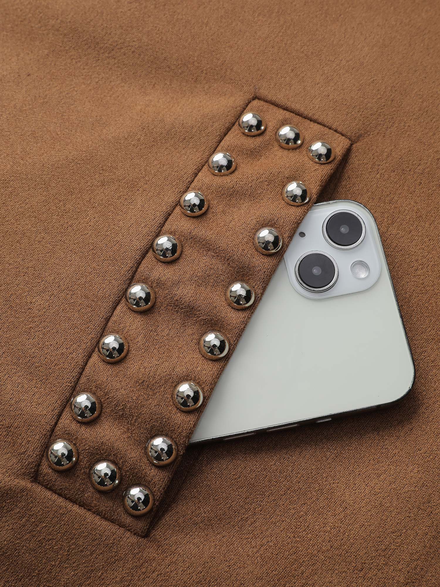 Rivet Open-Front Collar Jacket - Image 5