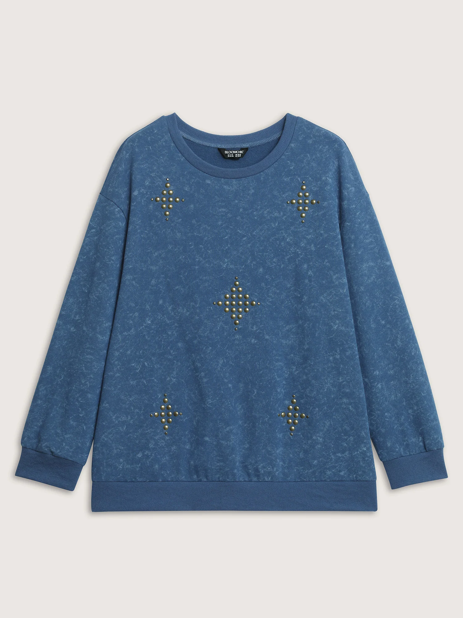 Rivets Detail Vintage Sweatshirt - Image 7