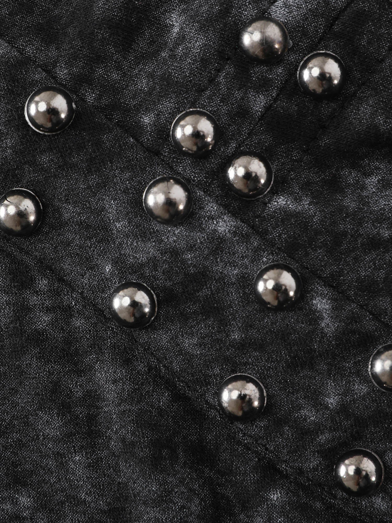Rivets Snowflake Effect Stretchy T-Shirt - Image 5